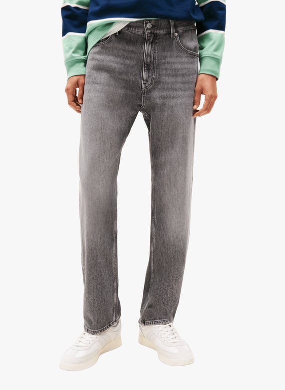 Jeans droit en coton mélangé | Gris by TOMMY HILFIGER Jeans droit en coton mélangé Gris