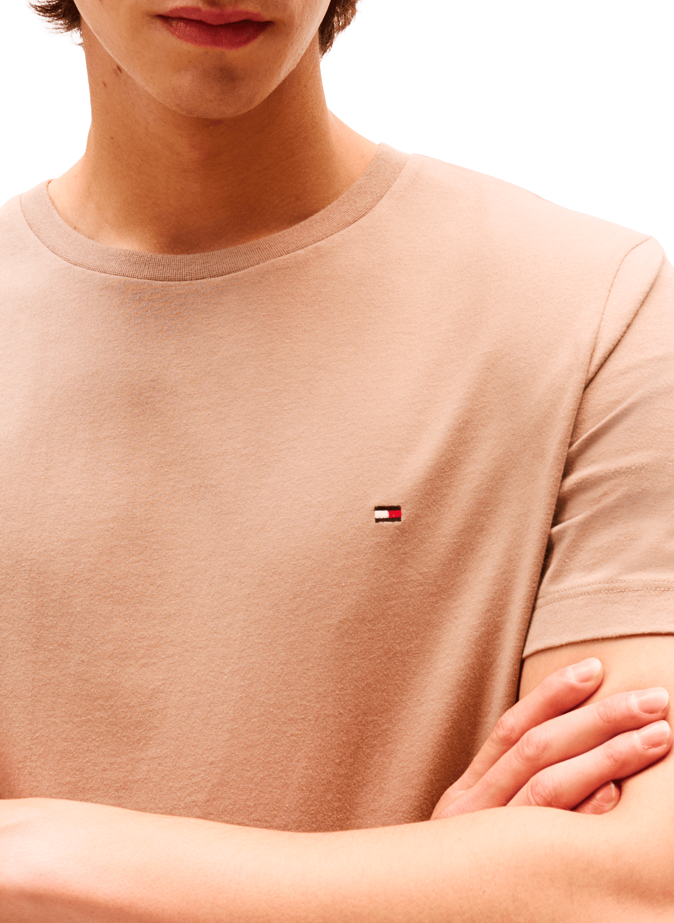 Classic Cotton T-Shirt TOMMY HILFIGER Beige