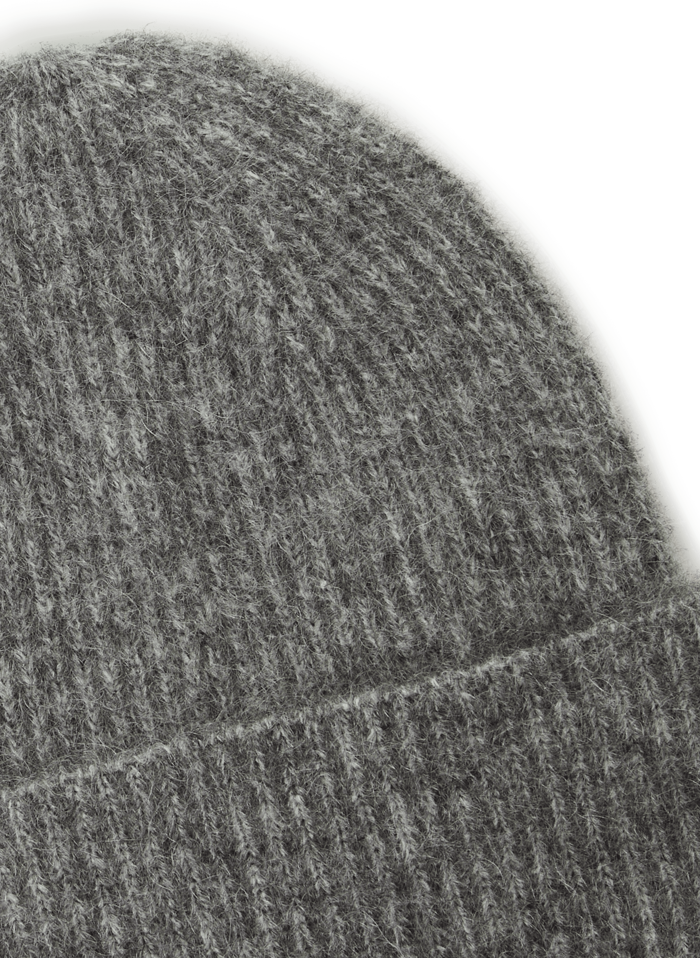 Bonnet à large revers en mohair mélangé SAISON 1865 Gris