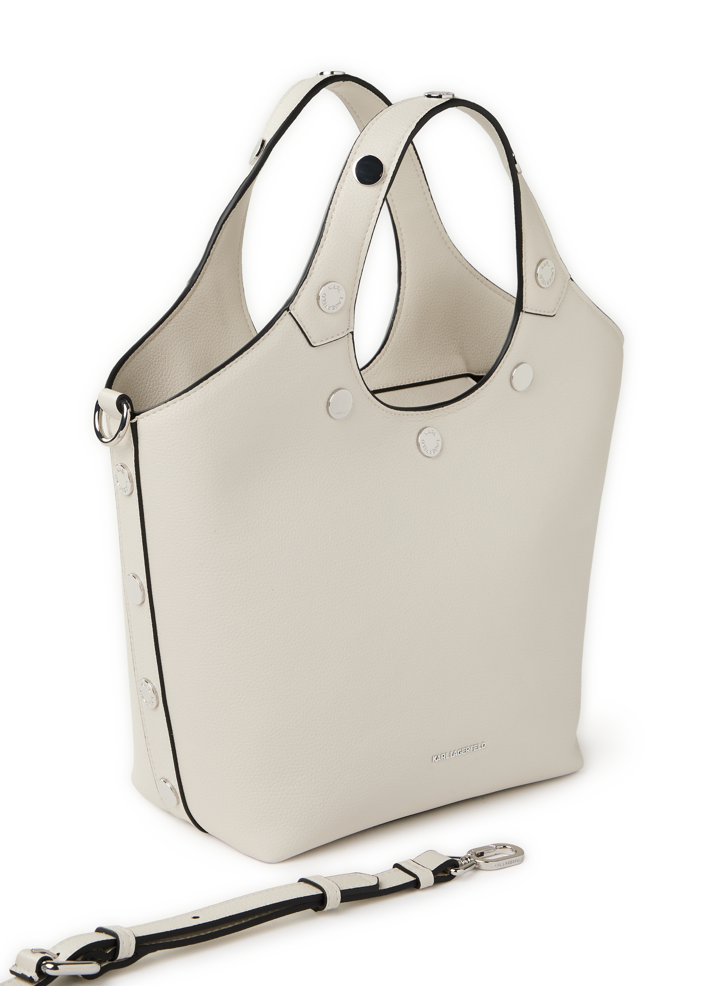 Sac à main à studs KARL LAGERFELD Blanc