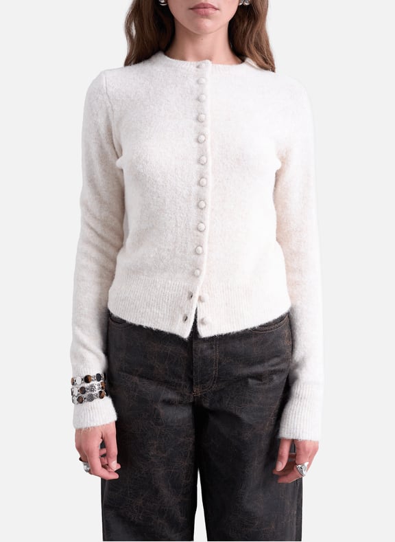 Cardigan en maille Beige by TOPSHOP TOPSHOP Cardigan en maille Beige