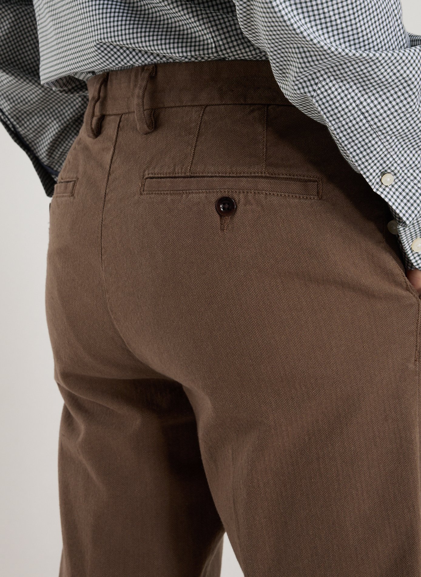 Bedford slim-fit cotton trousers GANT Brown