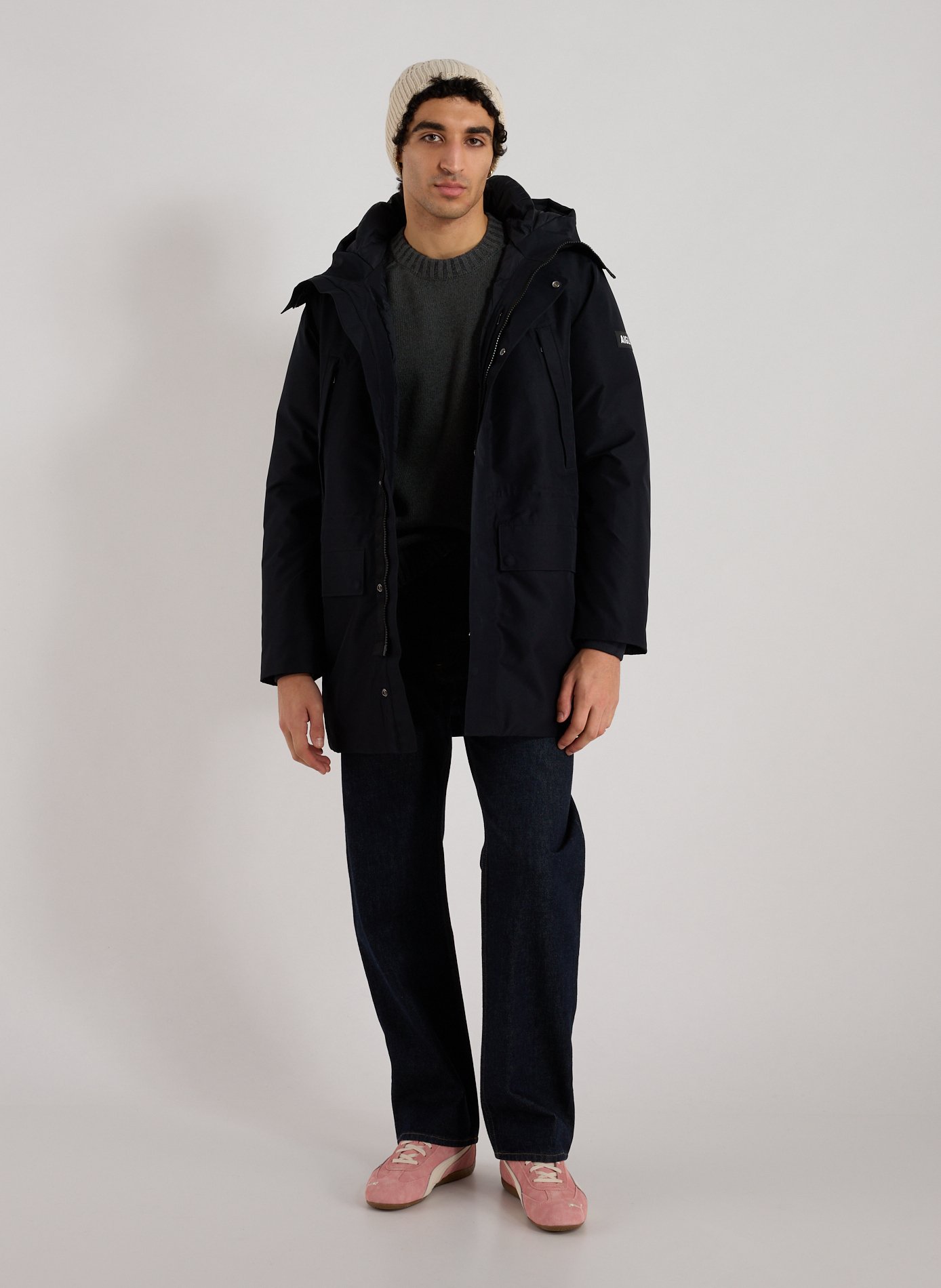 Parka à capuche AIGLE Noir