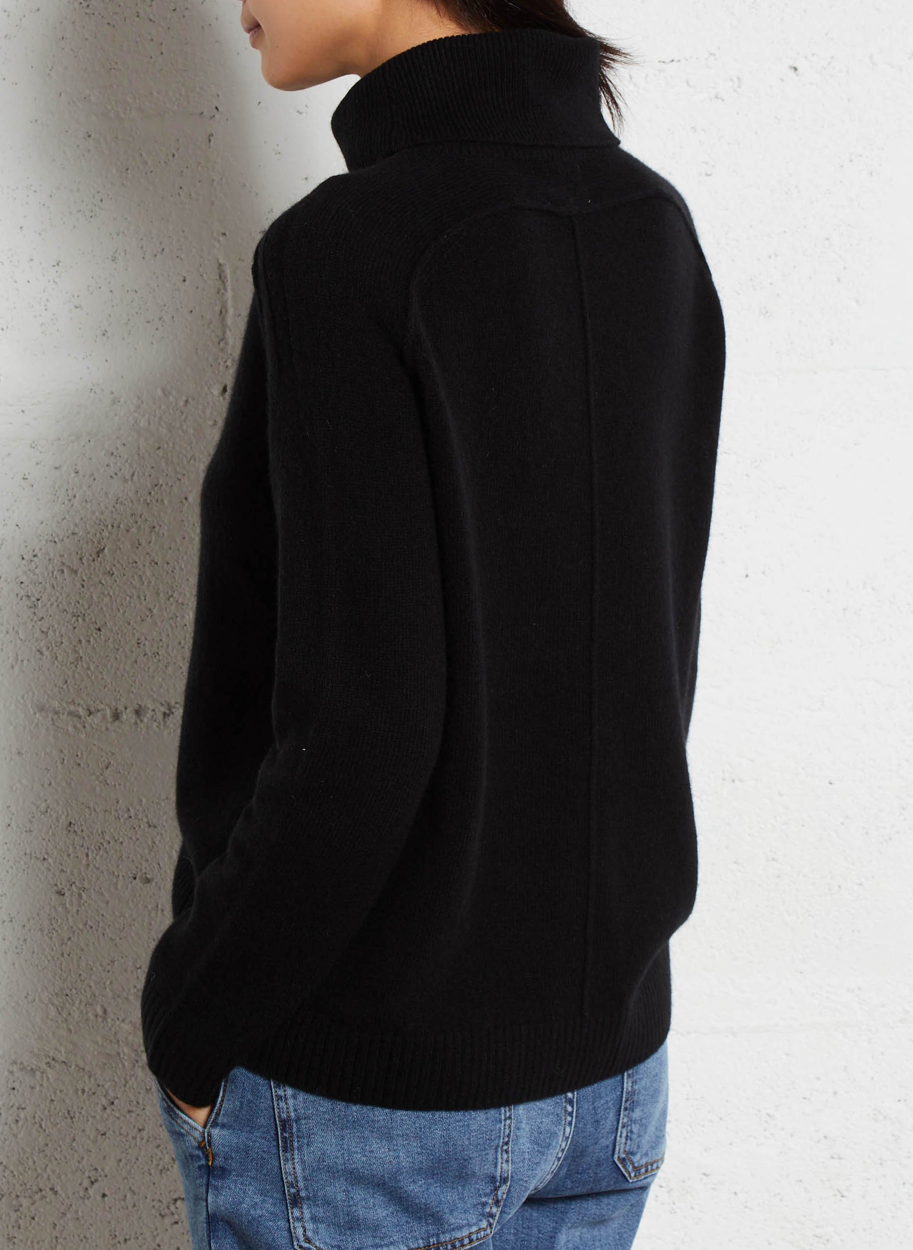 Pull col roulé en laine celestin MAISON 123 Noir