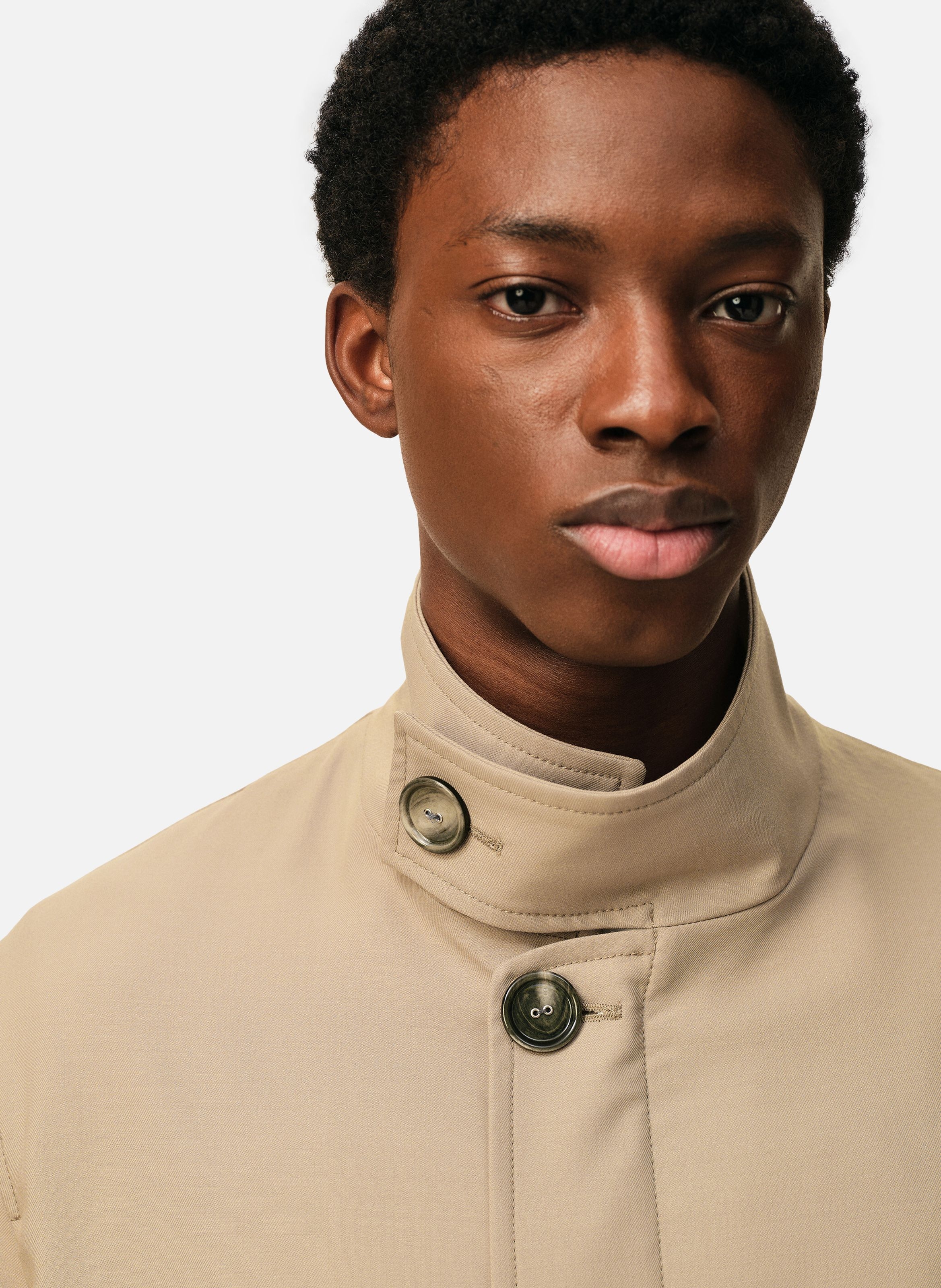 Veste harrington en laine vierge AMI PARIS Beige