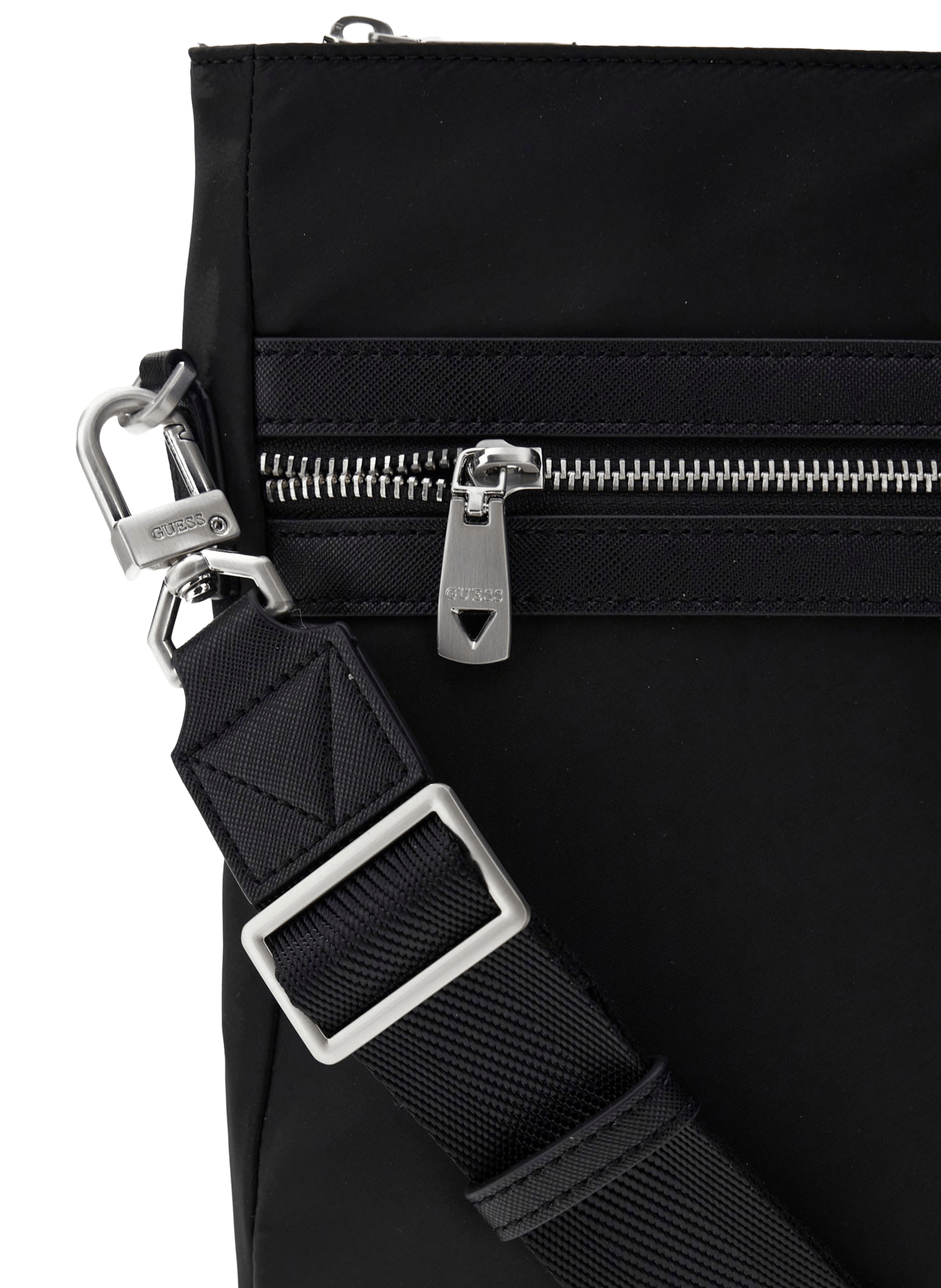 Sacoche zippée à bandoulière GUESS Noir