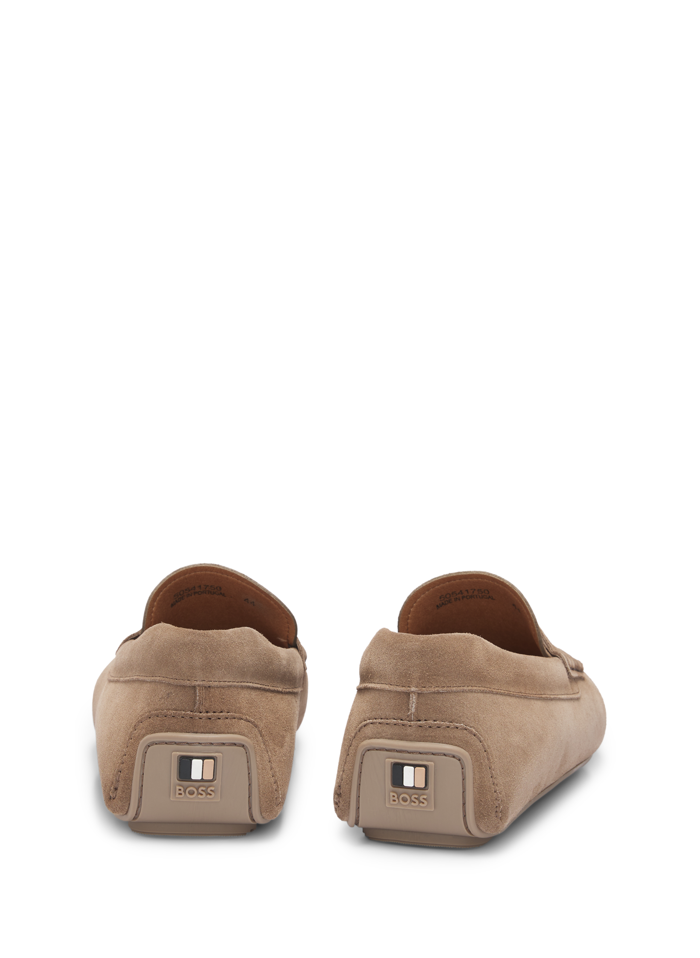 Mocassins Noel en cuir de vache suédé HUGO BOSS Beige