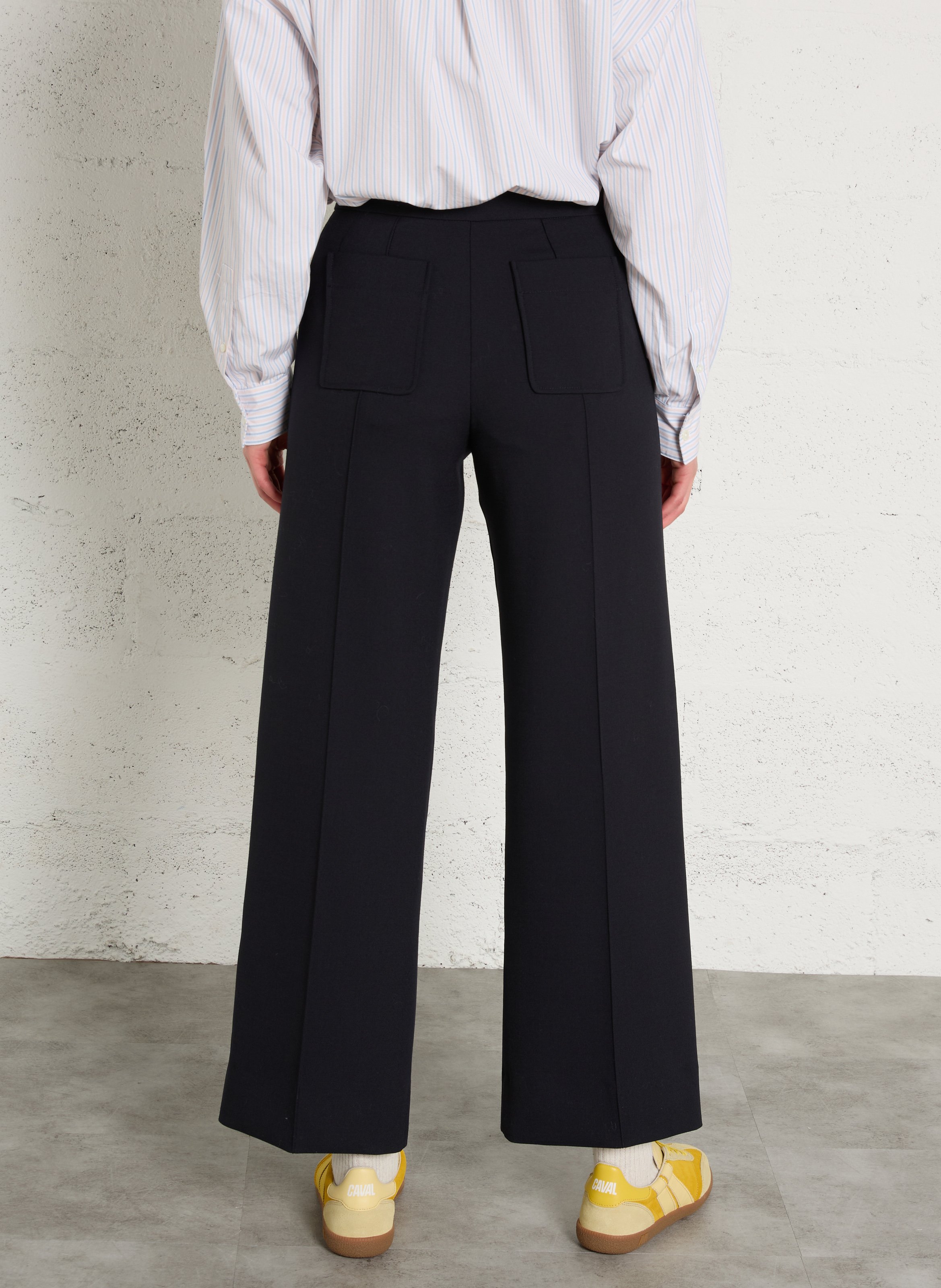 Pantalon droit tailleur à pinces harry SOEUR Bleu