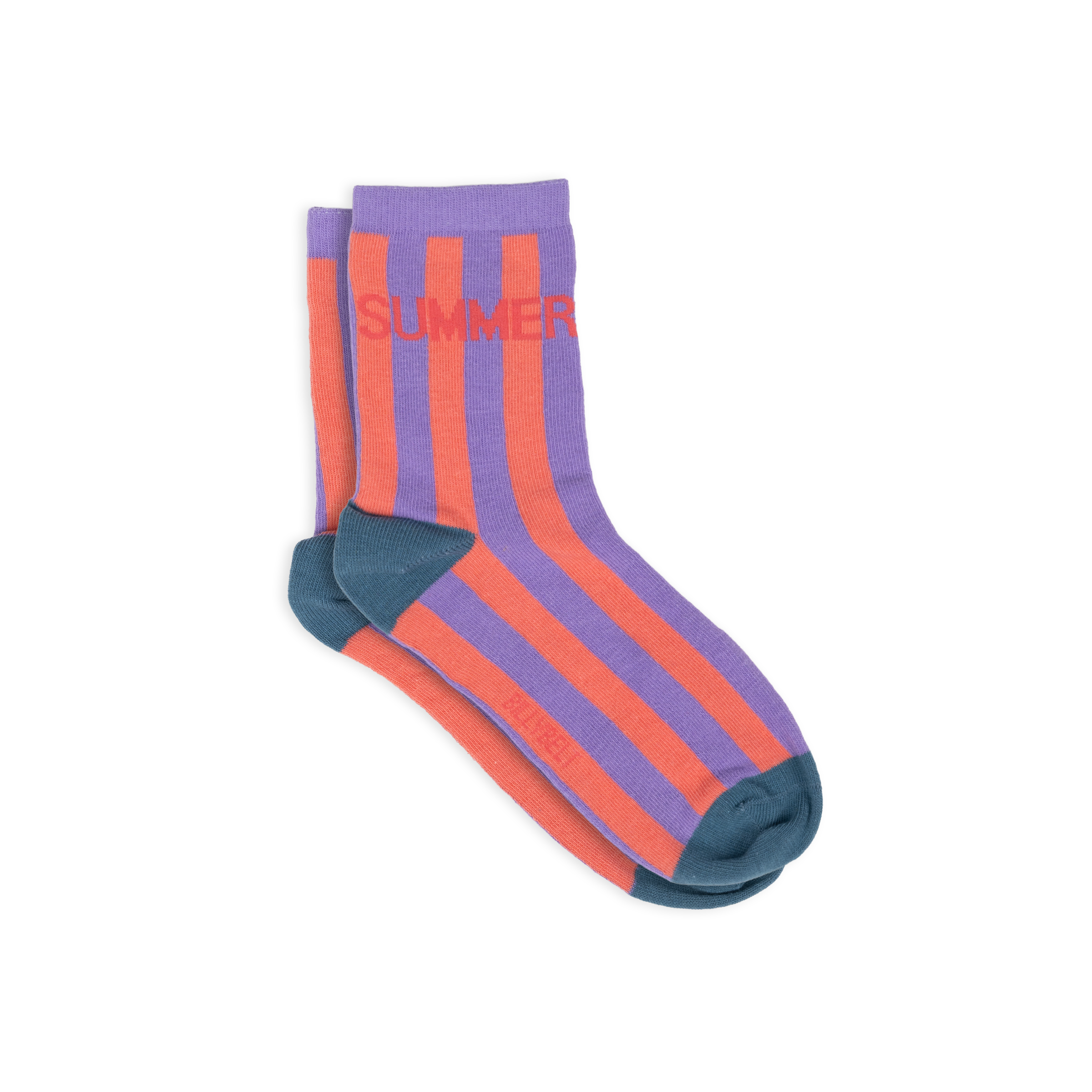 Chaussettes en coton peigné rayées BILLYBELT Violet