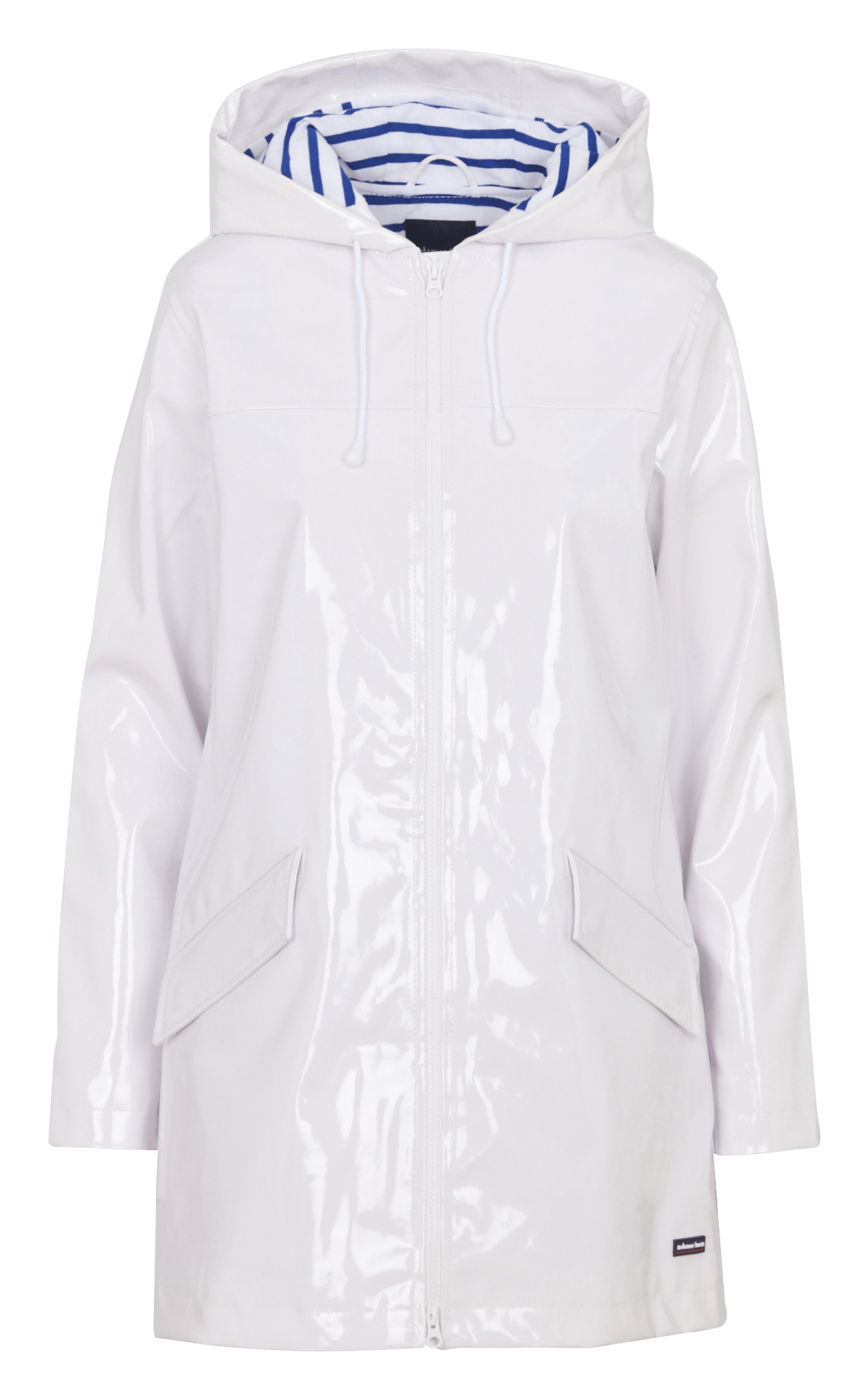 Parka cirée droite à capuche ARMOR-LUX Blanc