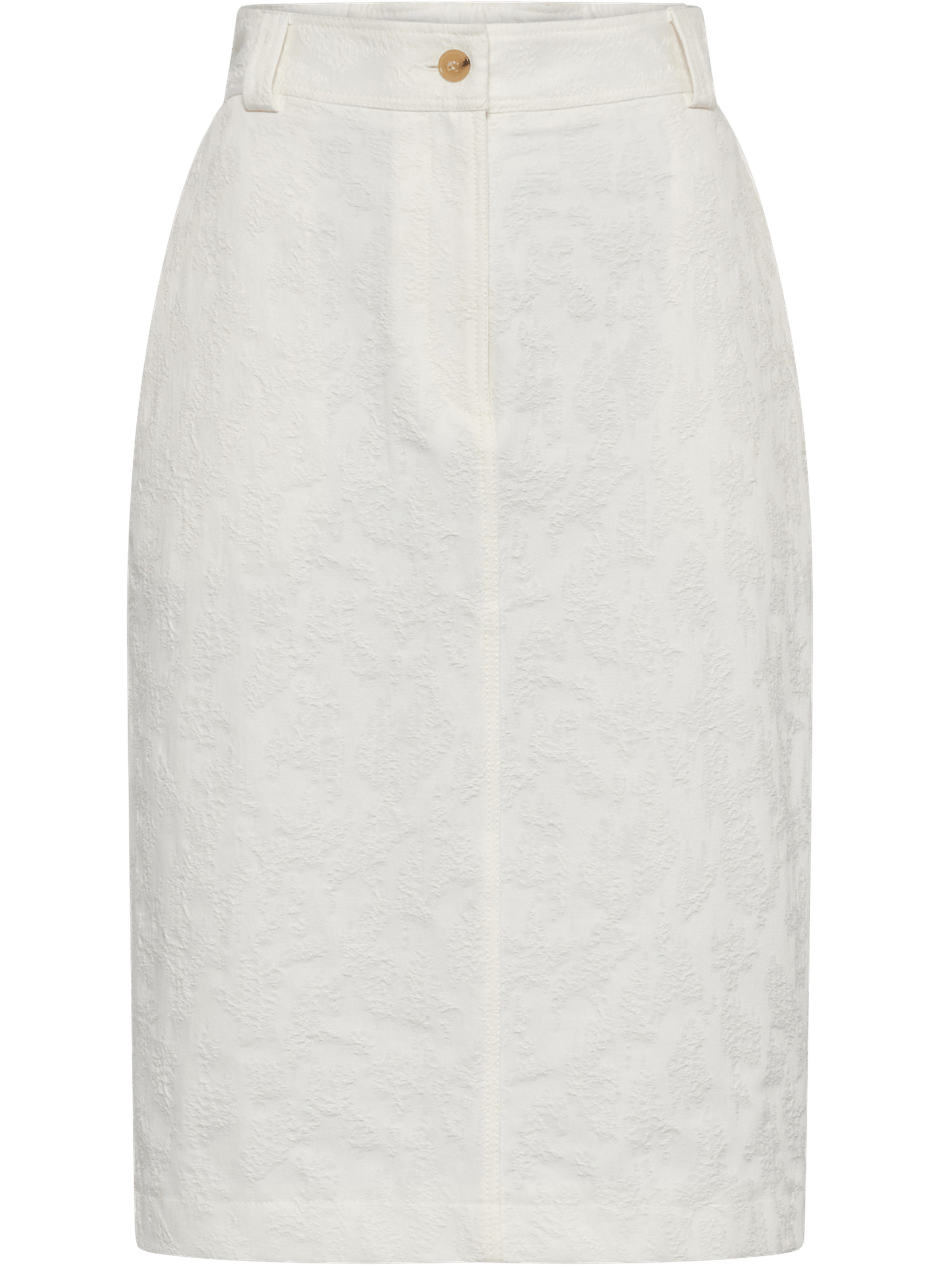 Jupe droite en jacquard - jalila GERARD DAREL Blanc