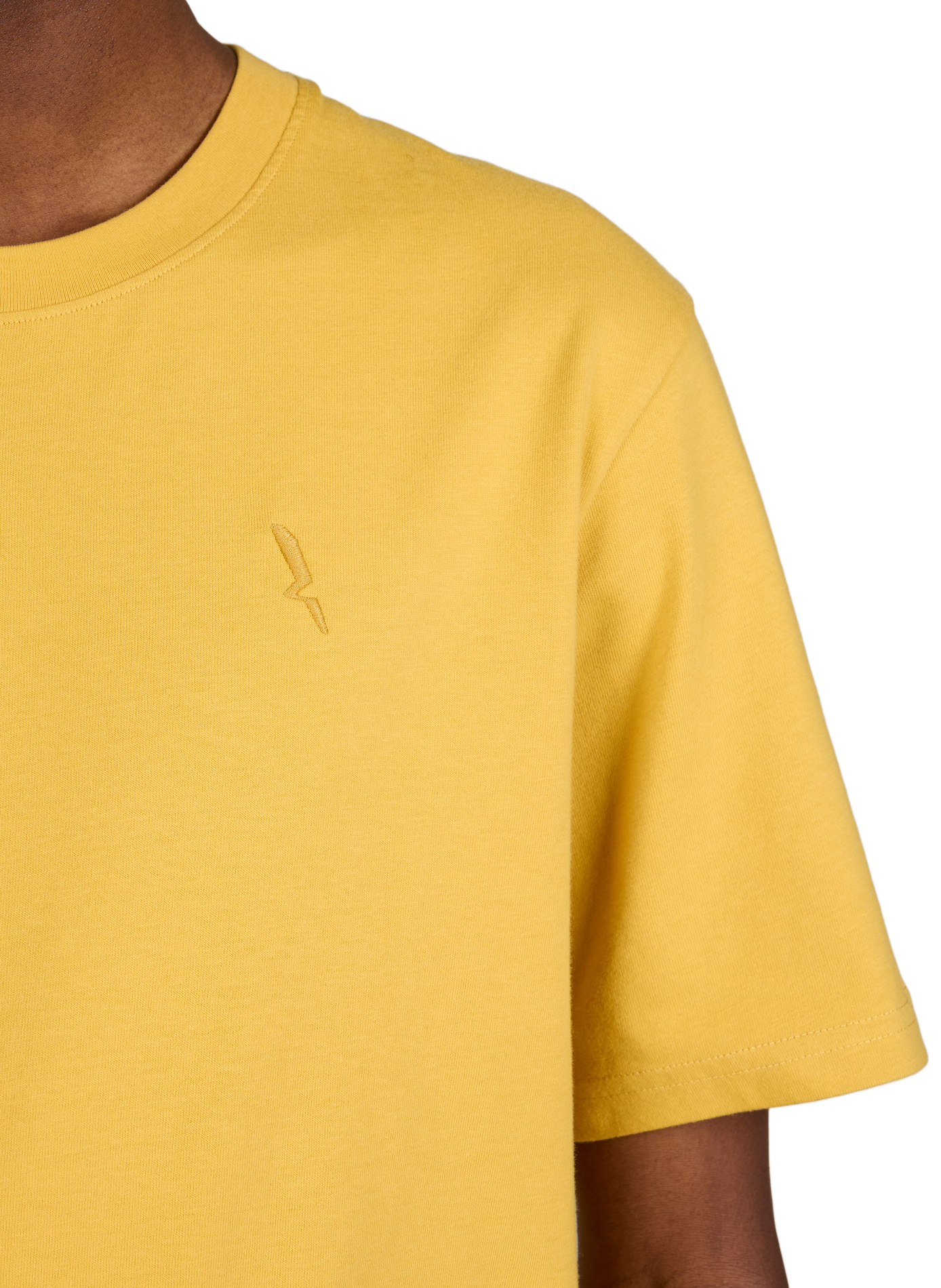Cotton round-neck T-shirt AIGLE Yellow