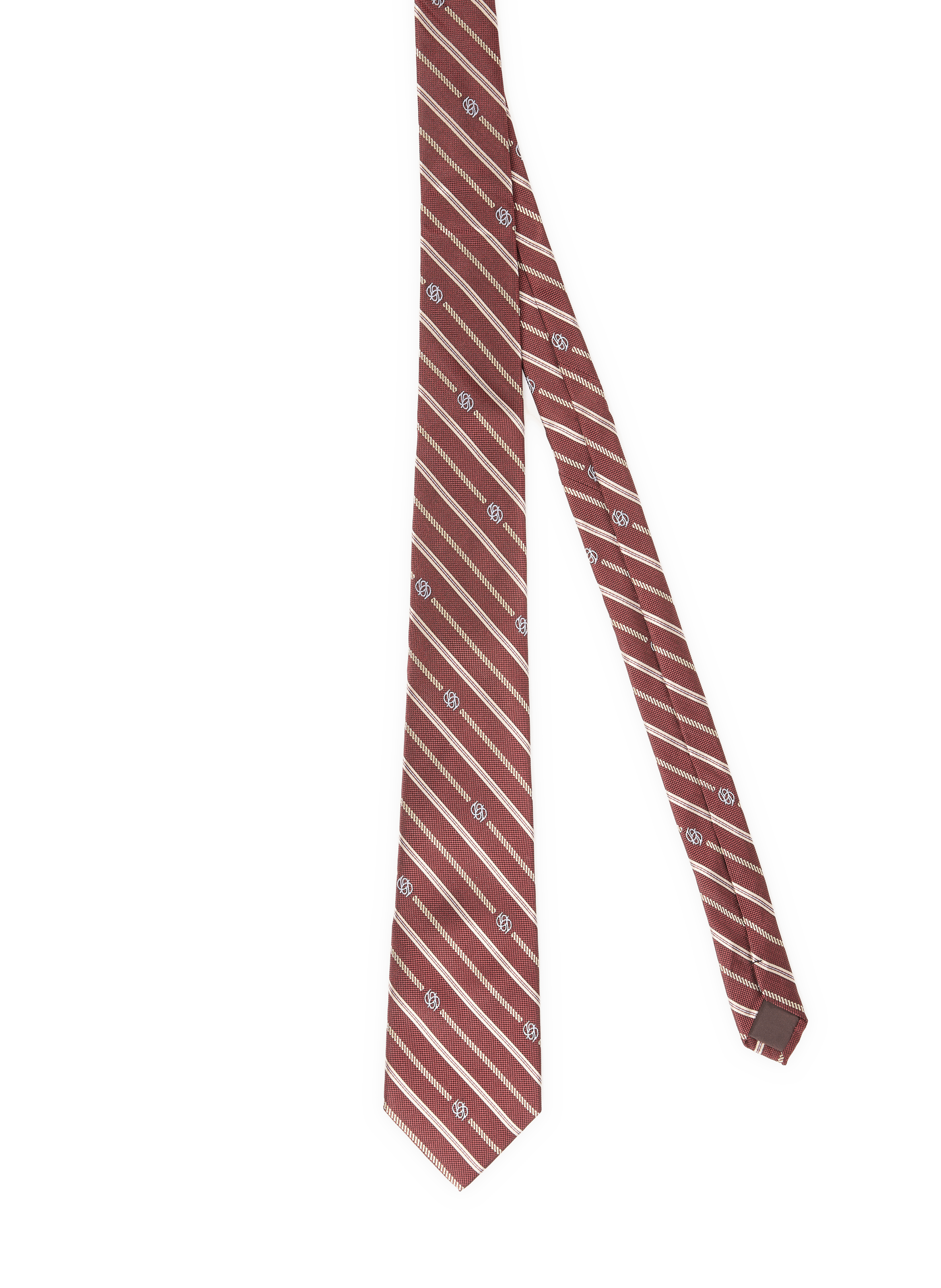 Corbata de seda a rayas DROLE DE MONSIEUR Rojo