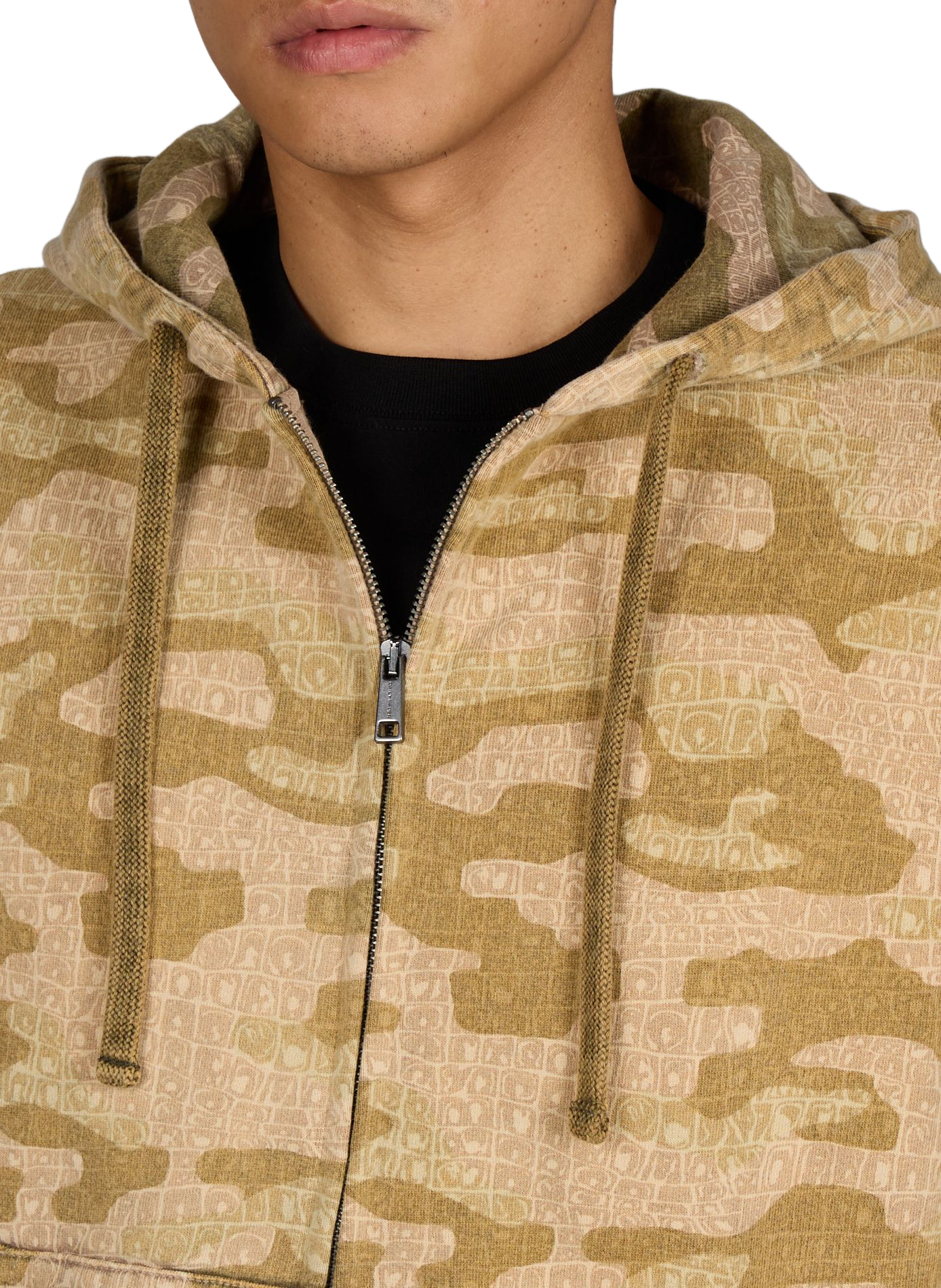 Printed zip-up hoodie DAILY PAPER Grey