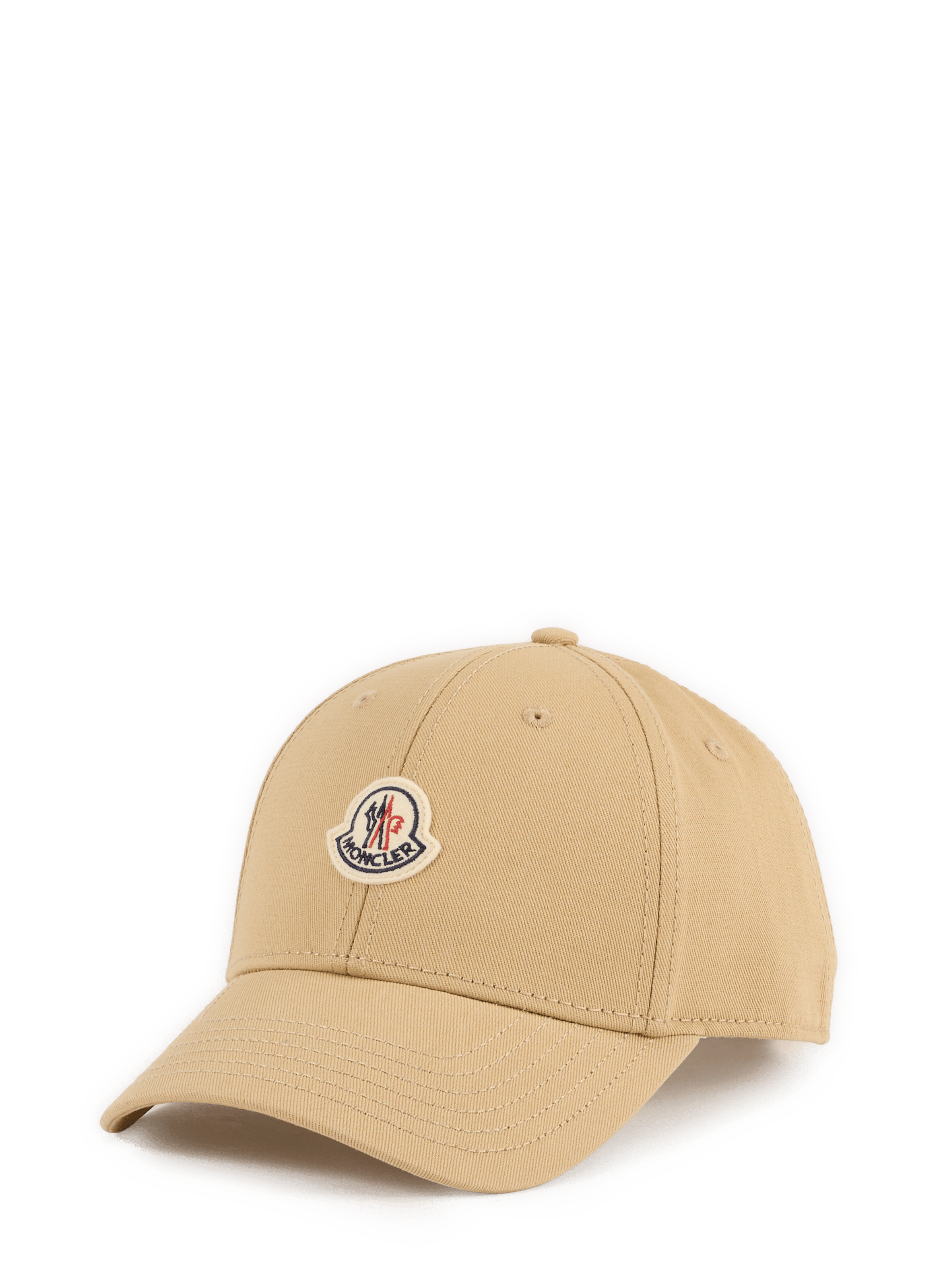 Cotton Baseball Cap MONCLER Beige