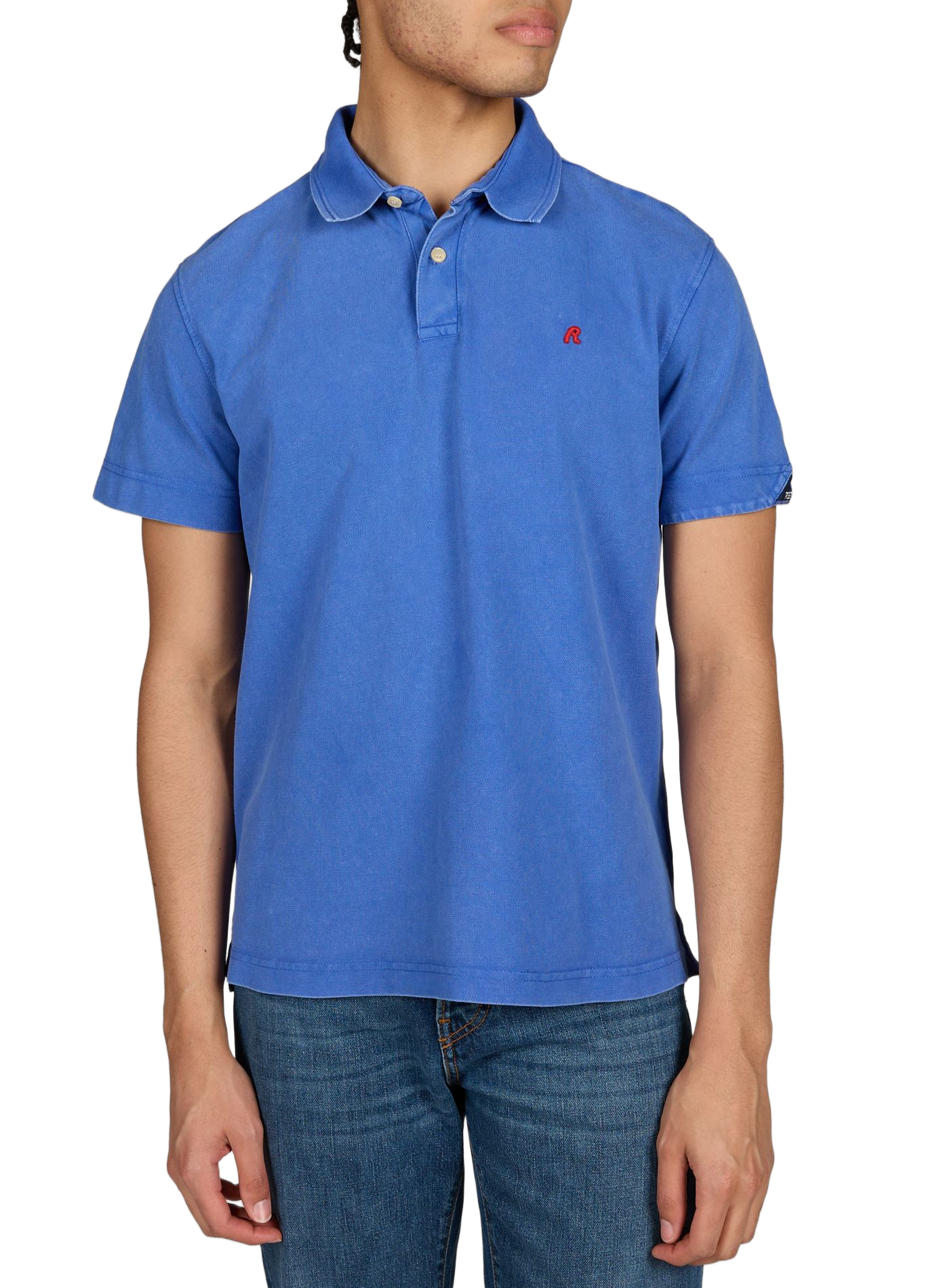 Polo manches courtes en coton  REPLAY Bleu