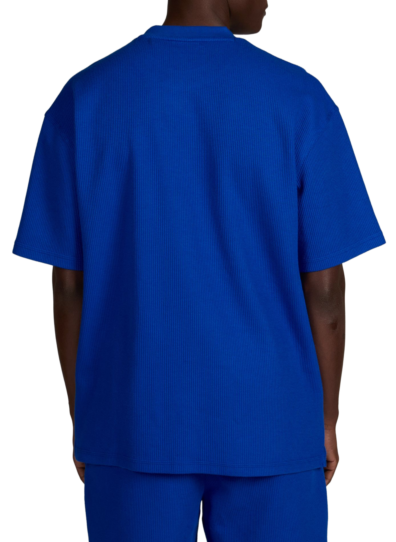 Nuwaffle blended cotton t-shirt HUGO BLUE Blue