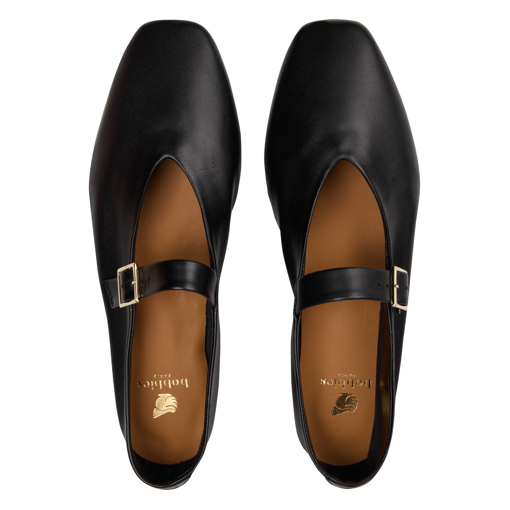 Leather ballet flats ouna BOBBIES Black