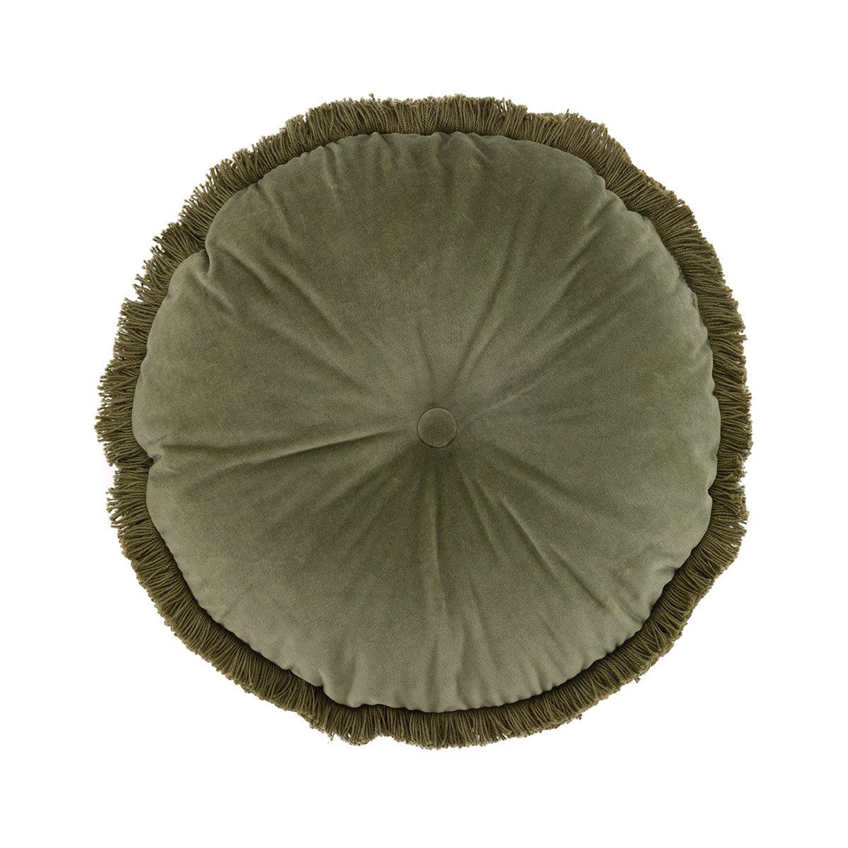 Coussin en velours, romulus VertDESFORGES