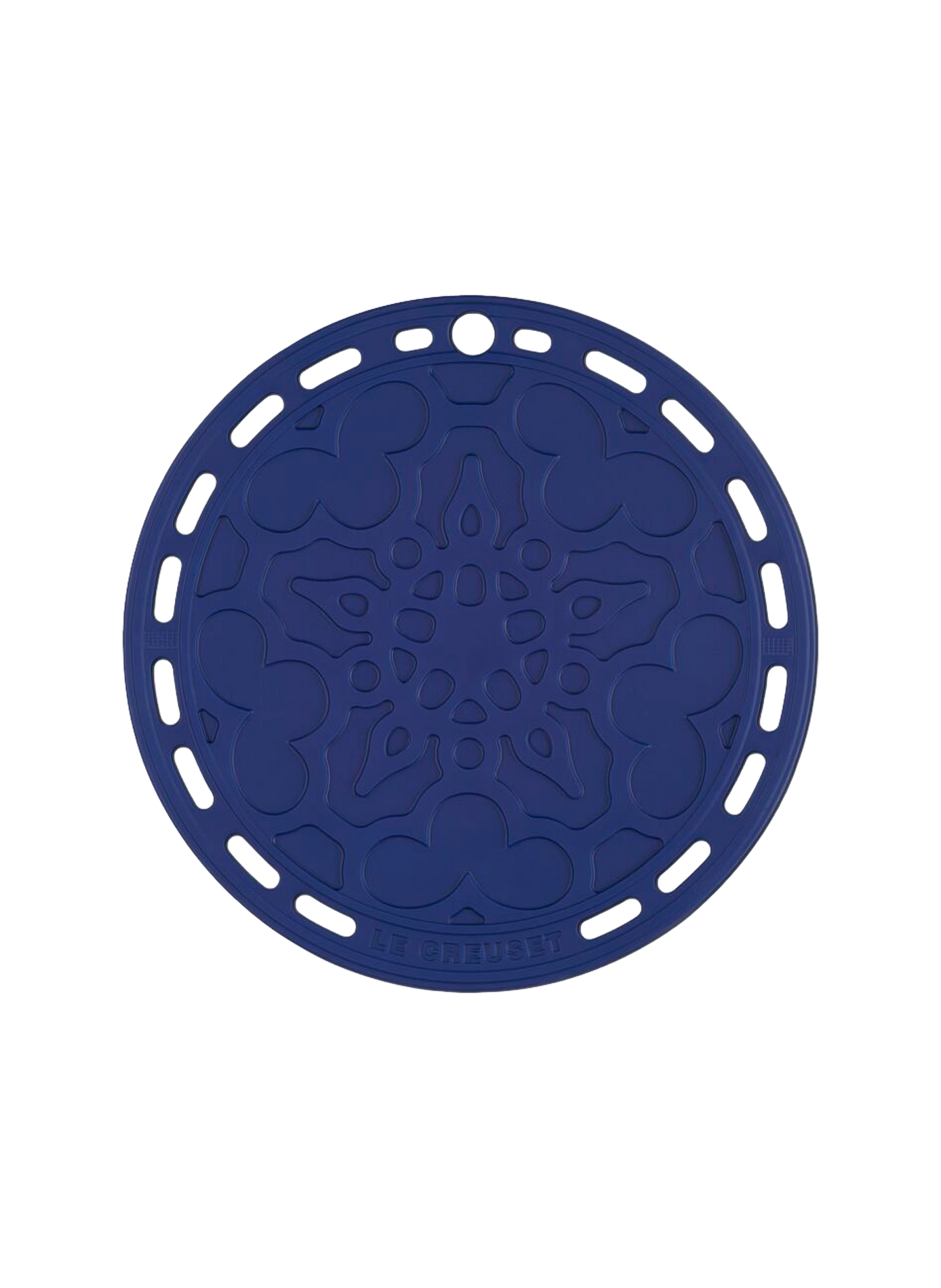 Blumen-Untersetzer LE CREUSET Blau