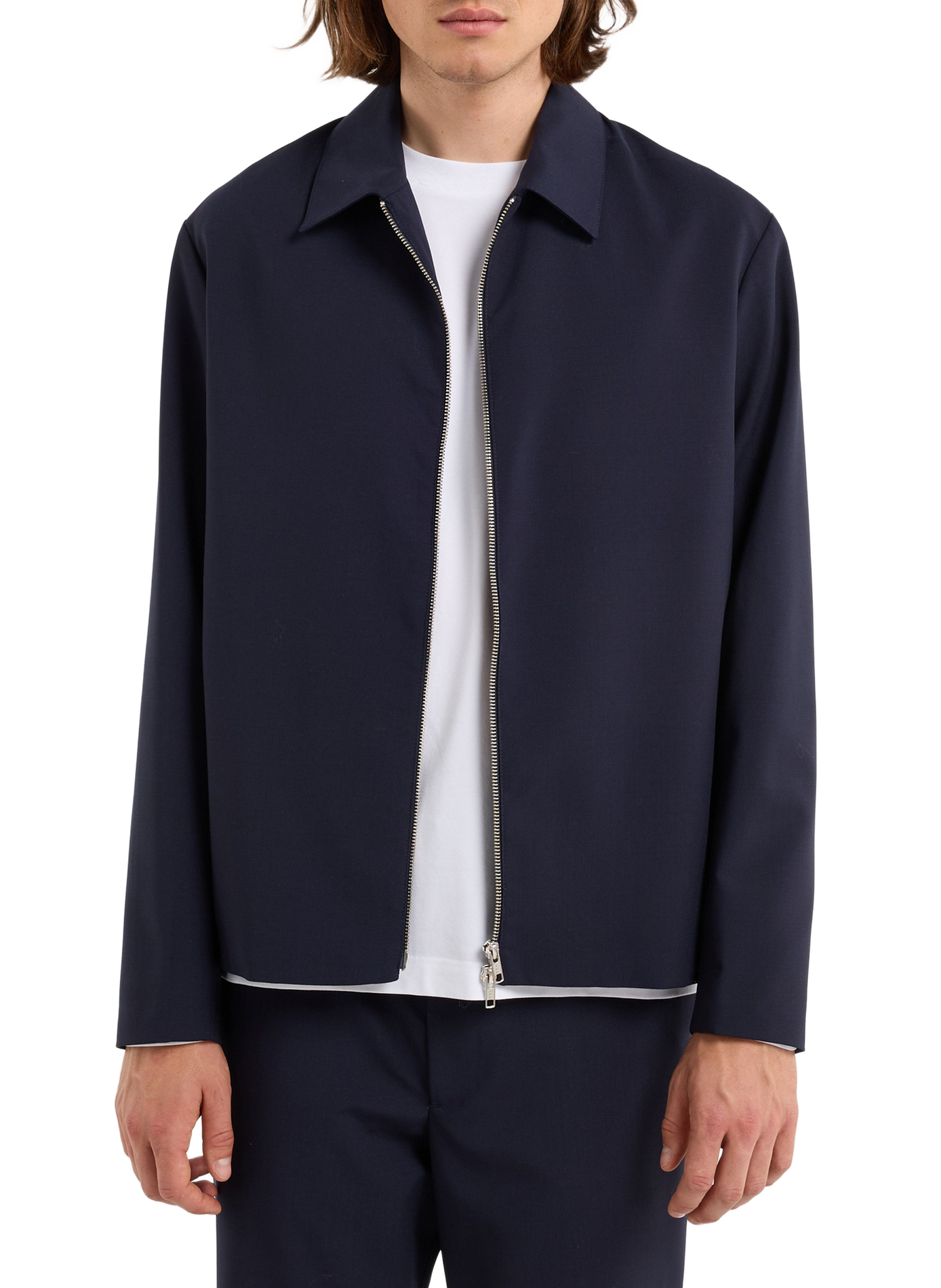 Veste Good col classique en laine SAISON 1865 Bleu