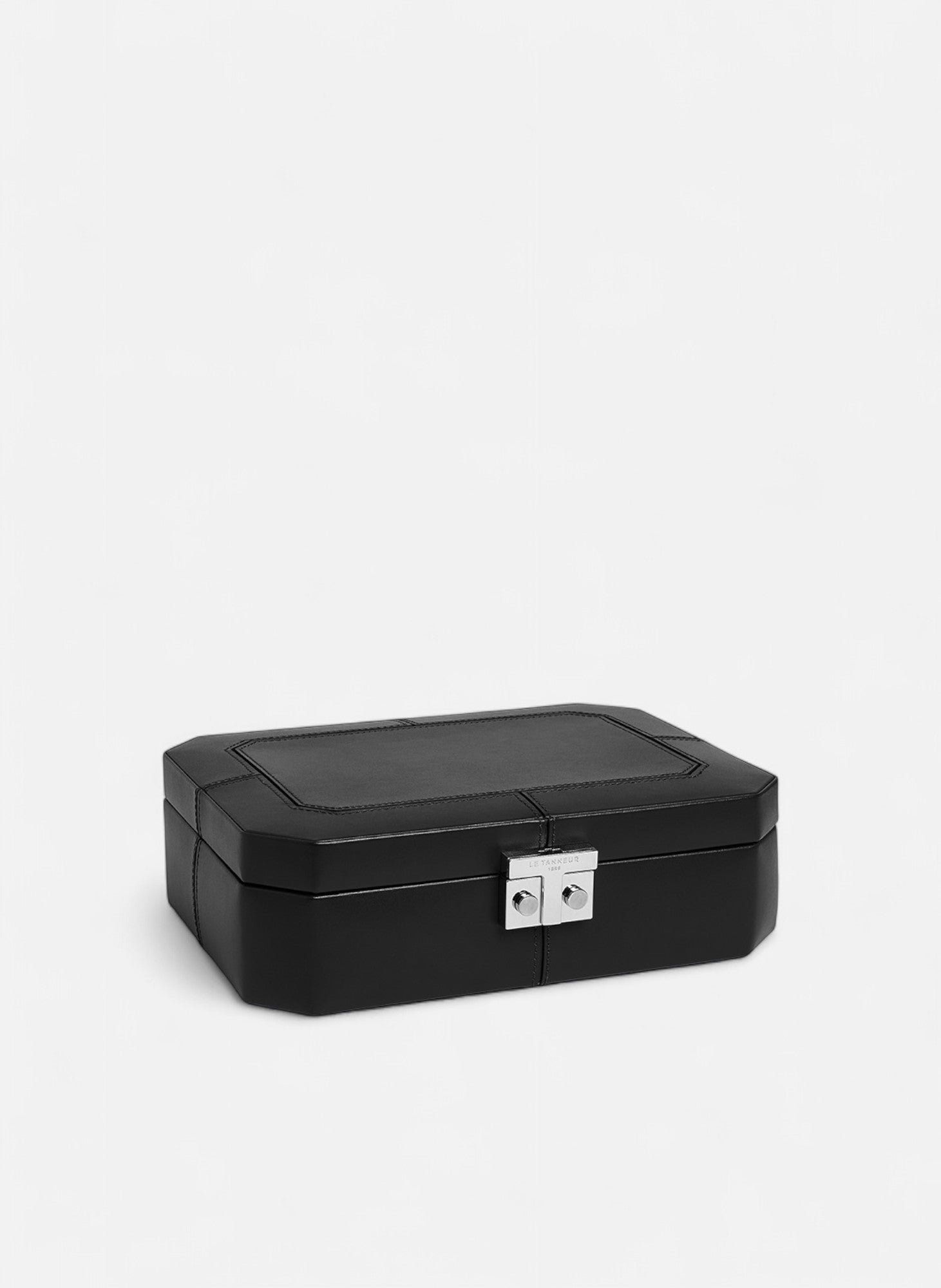 Coffret 8 montres fermoir t en cuir LE TANNEUR Noir