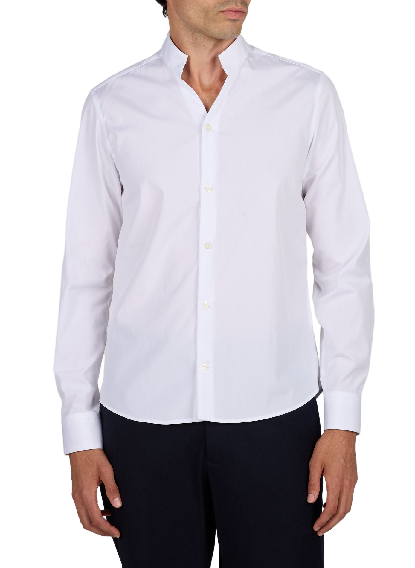 Fitted cotton Shirt AU PRINTEMPS PARIS White