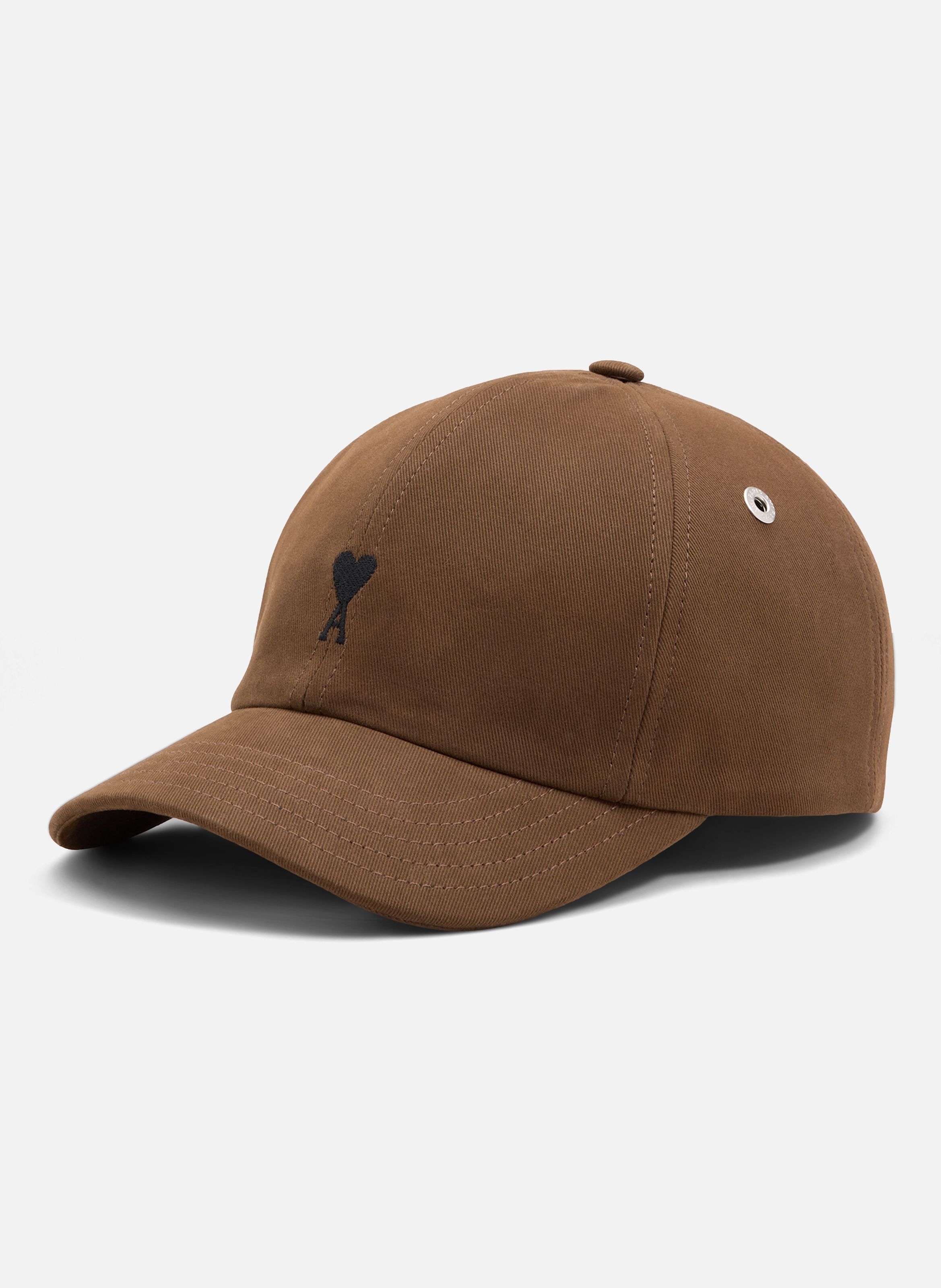 Casquette unisexe en coton ami de coeur AMI PARIS Marron