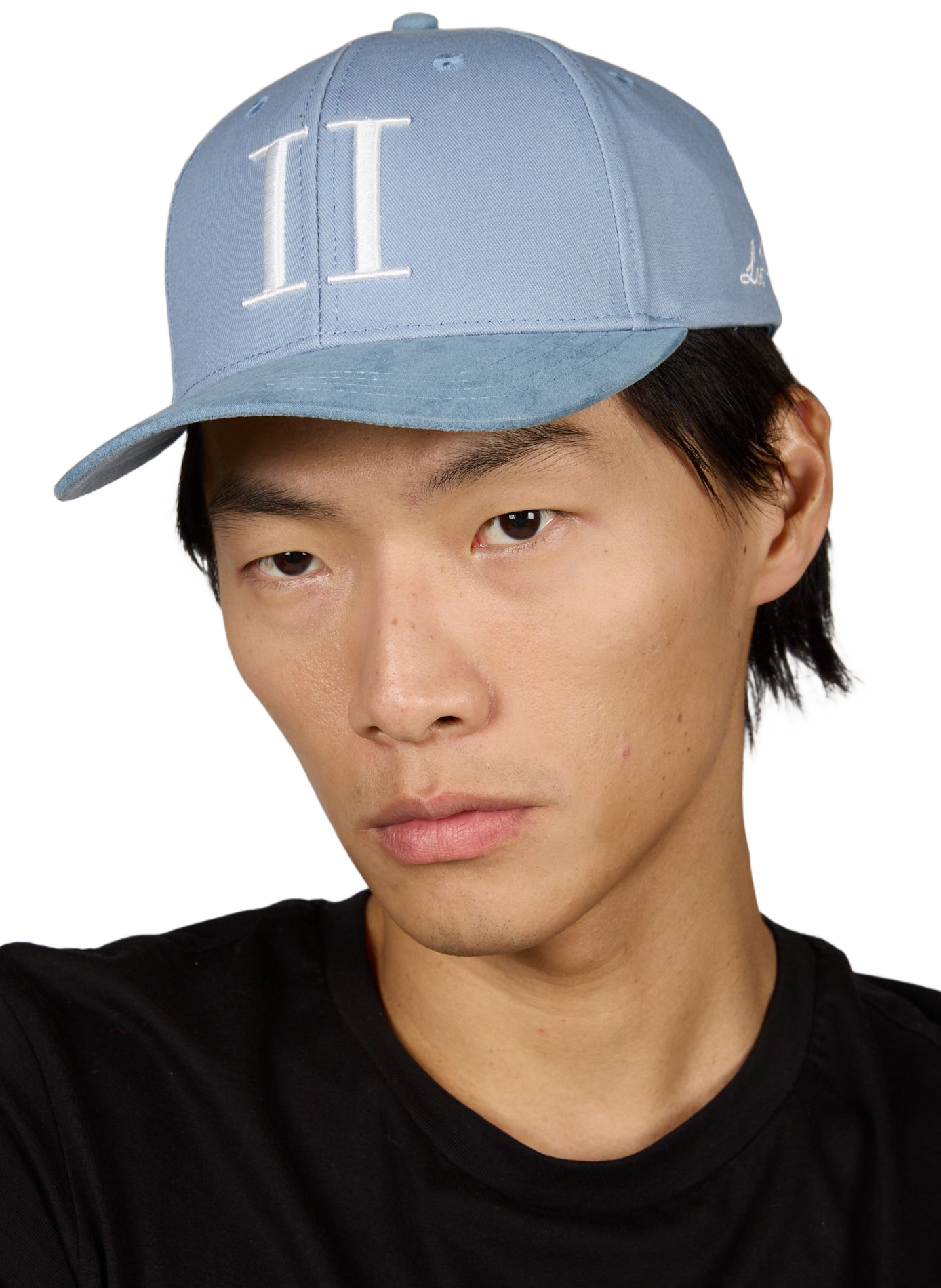 Embroidered cotton baseball cap LES DEUX Blue
