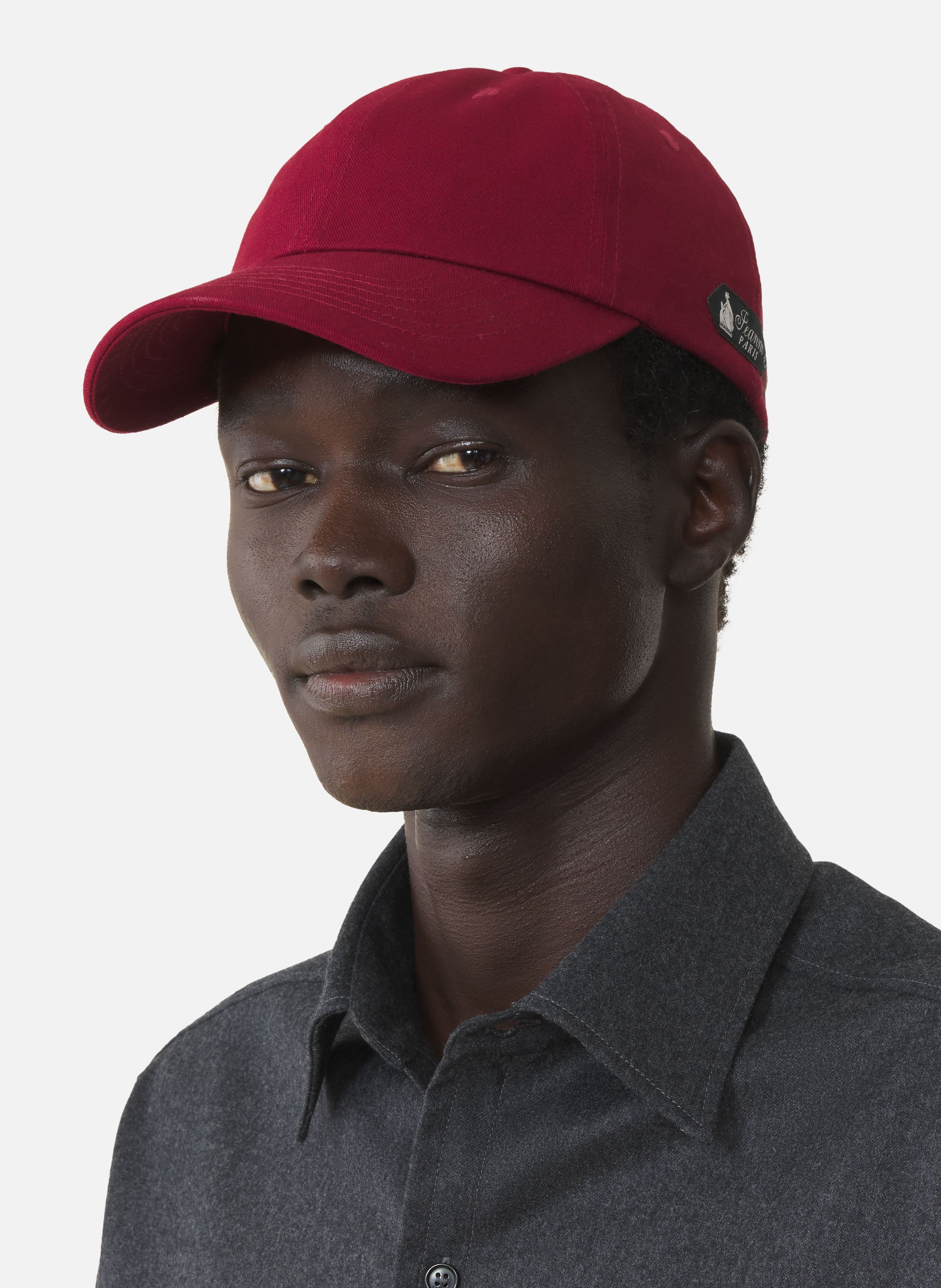 Casquette signature lanvin en coton LANVIN Rouge