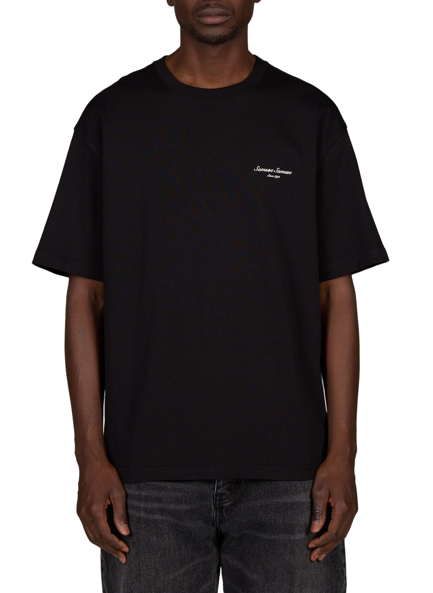 Weites Baumwoll-T-Shirt Sauni SAMSOE SAMSOE Schwarz
