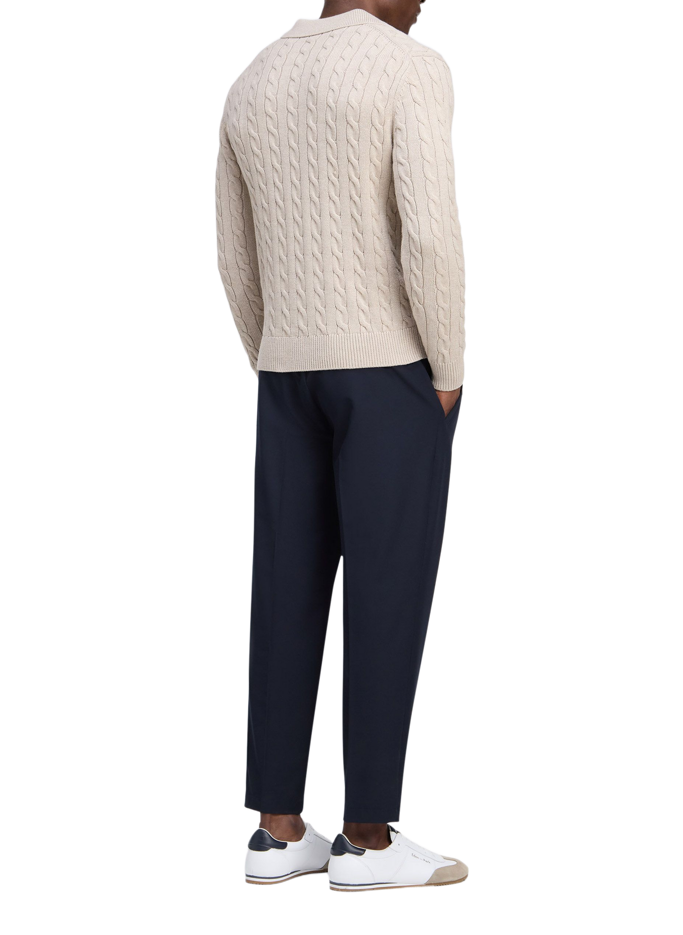 Pantalon slim à taille élastiquée EDEN PARK Blau