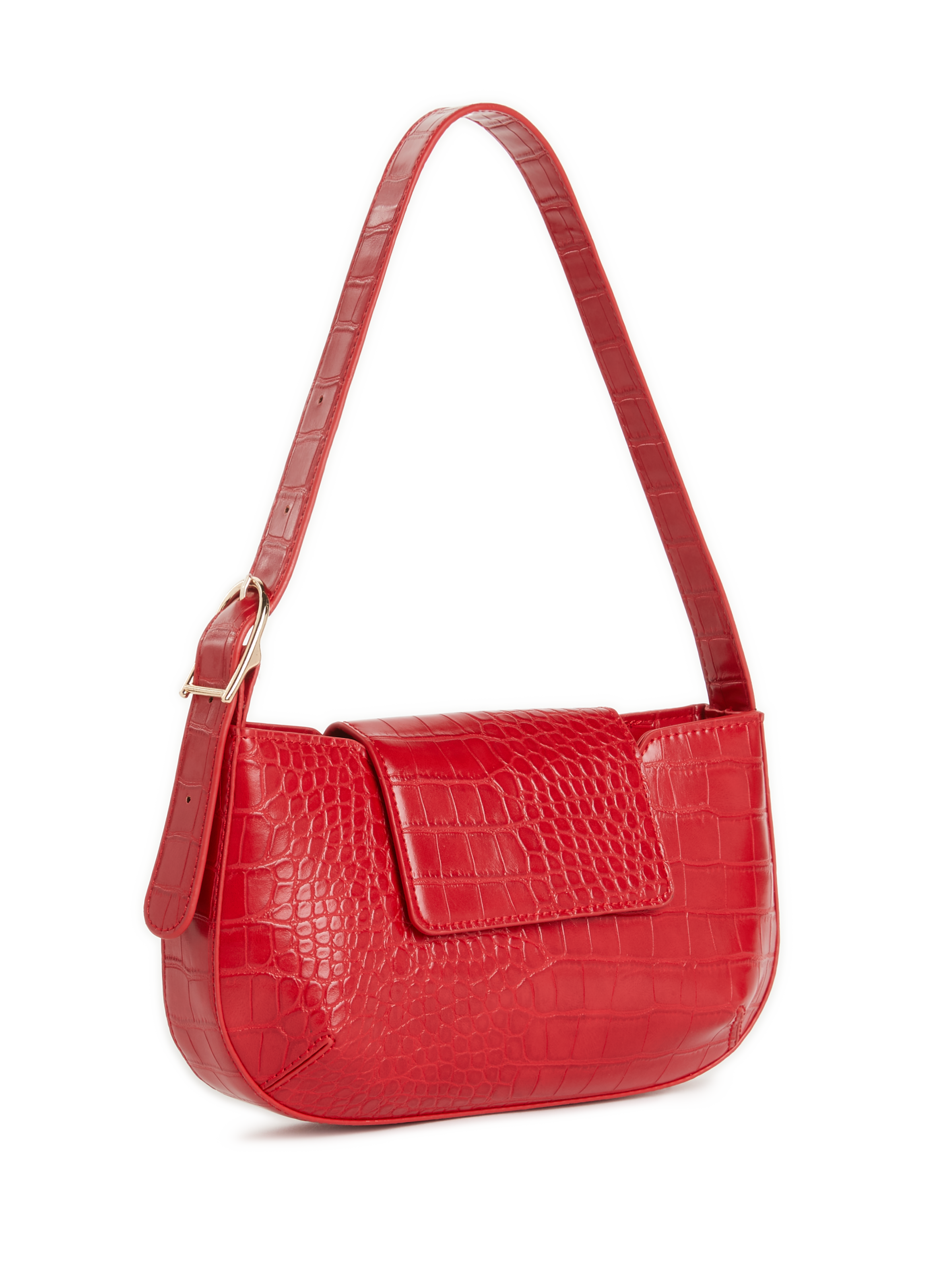 Sac Hobo embossé crocodile