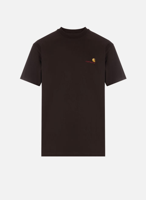 T-shirt col rond en coton MarronCARHARTT WIP 