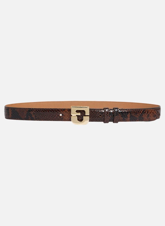 Ceinture signature en cuir - le lauren Marron by GERARD DAREL GERARD DAREL Ceinture signature en cuir - le lauren Marron