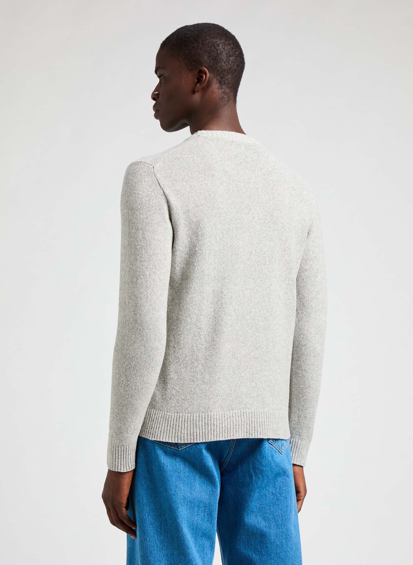 Pull en coton mélangé AU PRINTEMPS PARIS Gris