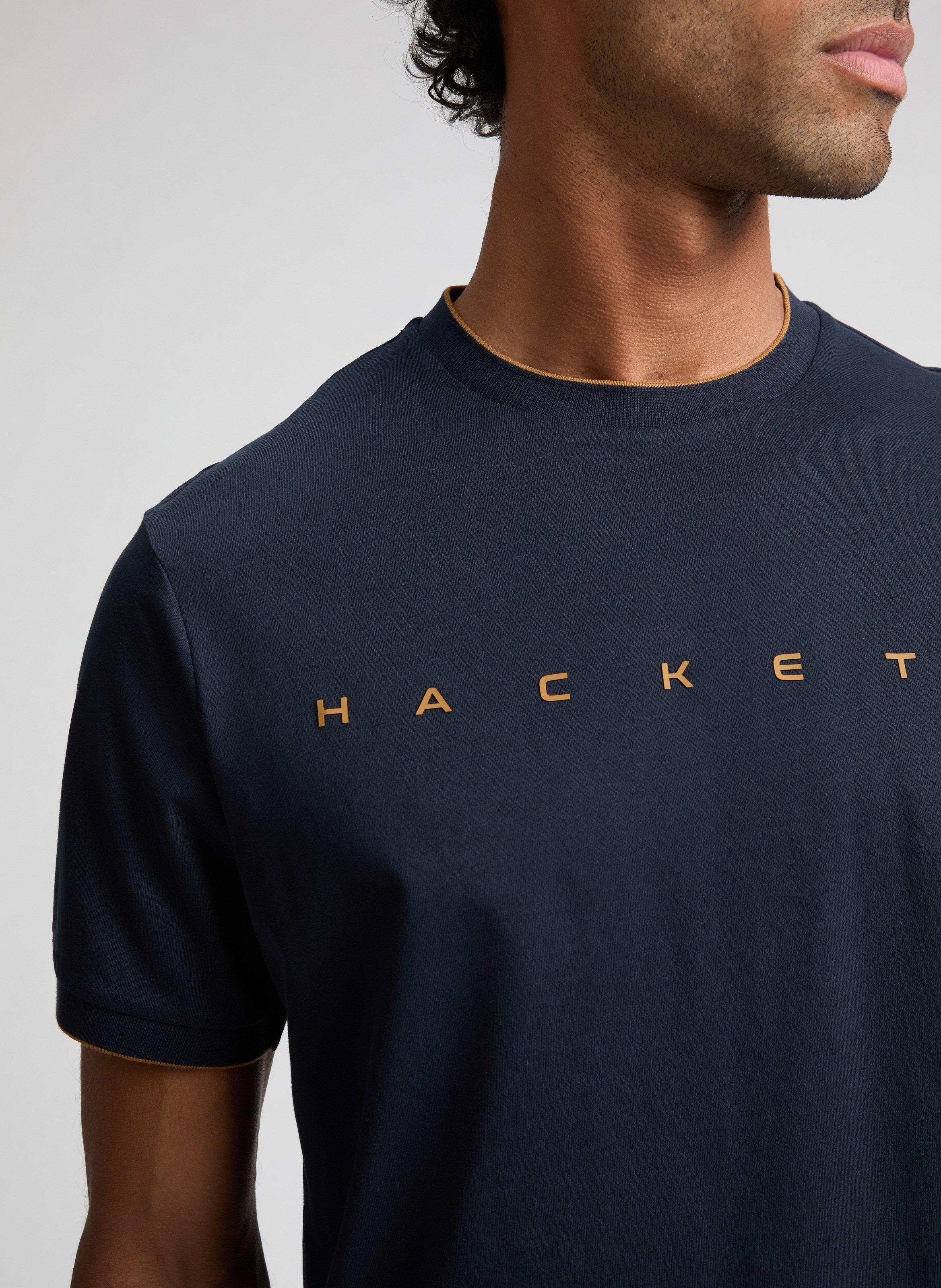 T-shirt en coton  HACKETT Bleu