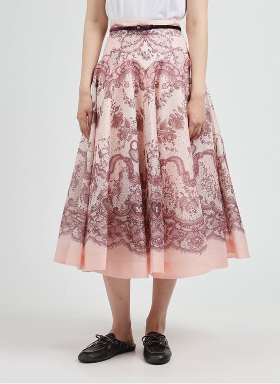 Jupe evasée à motif Multicolore by ZIMMERMANN ZIMMERMANN Jupe evasée à motif Multicolore