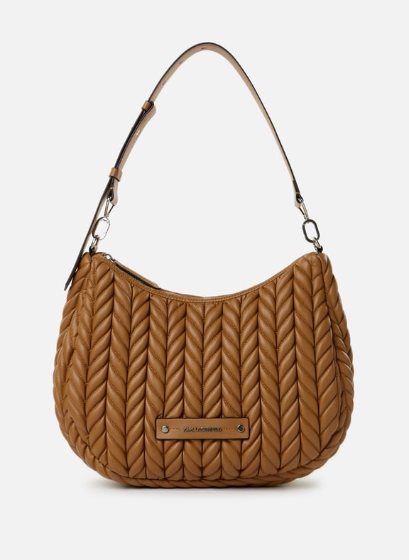 Sac à main K/Wave Hobo Marron by KARL LAGERFELD KARL LAGERFELD Sac à main K/Wave Hobo Marron