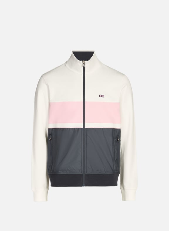 Cotton-blend zip-up sweatshirt Pink by EDEN PARK EDEN PARK Cotton-blend zip-up sweatshirt Pink