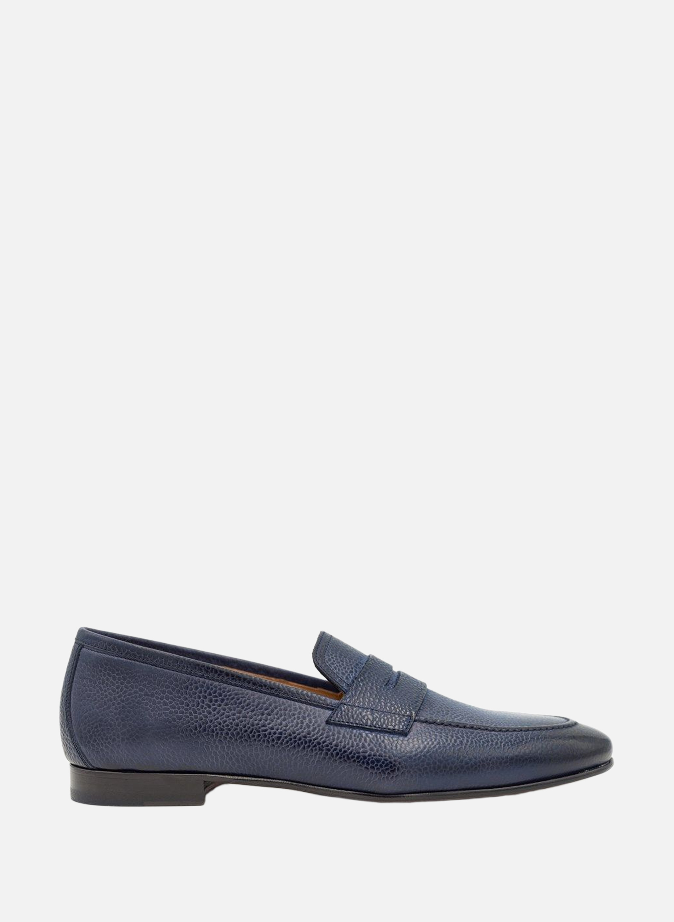 Mocassin cuir marco FINSBURY Bleu