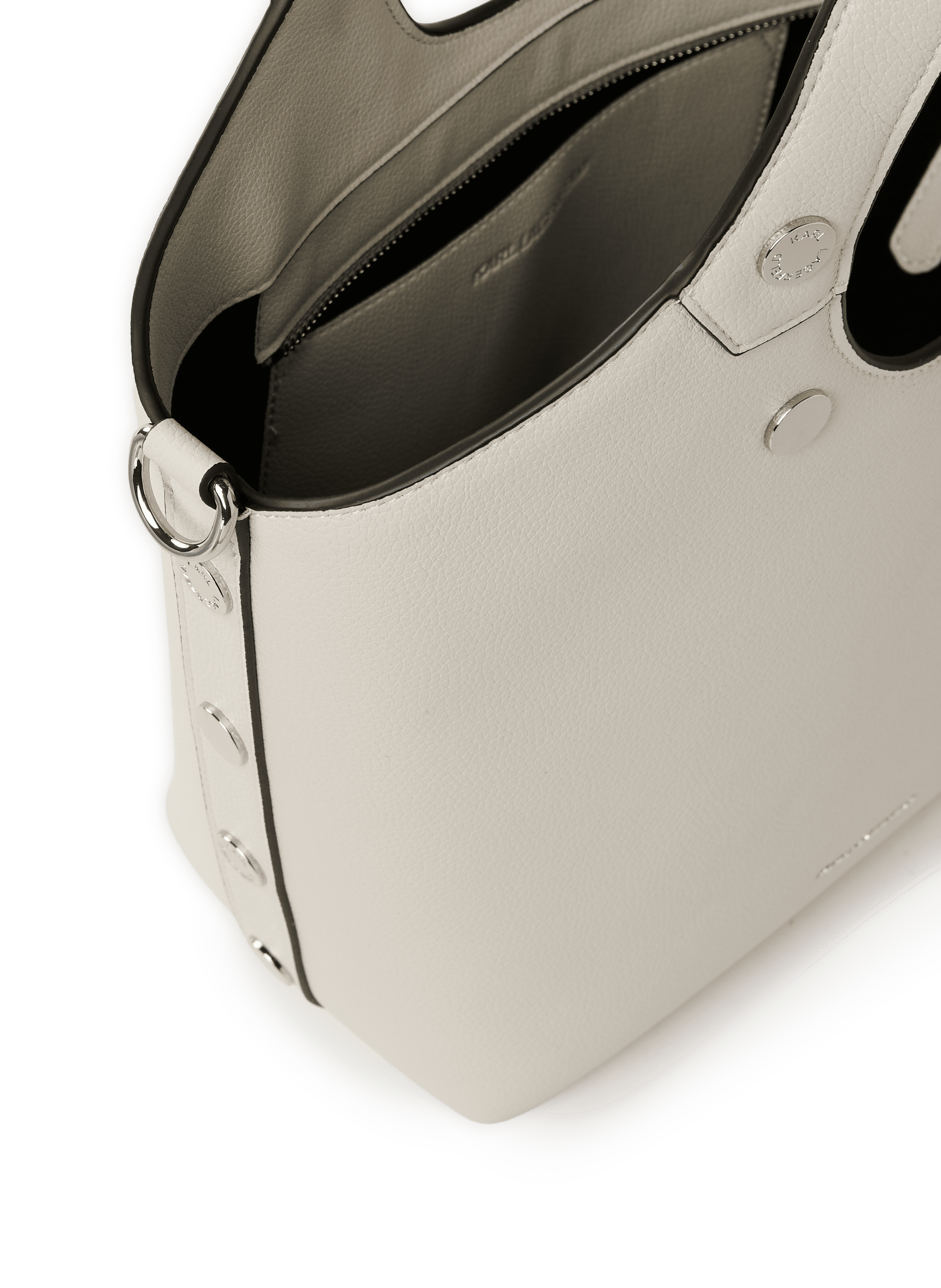Sac à main à studs KARL LAGERFELD Blanc