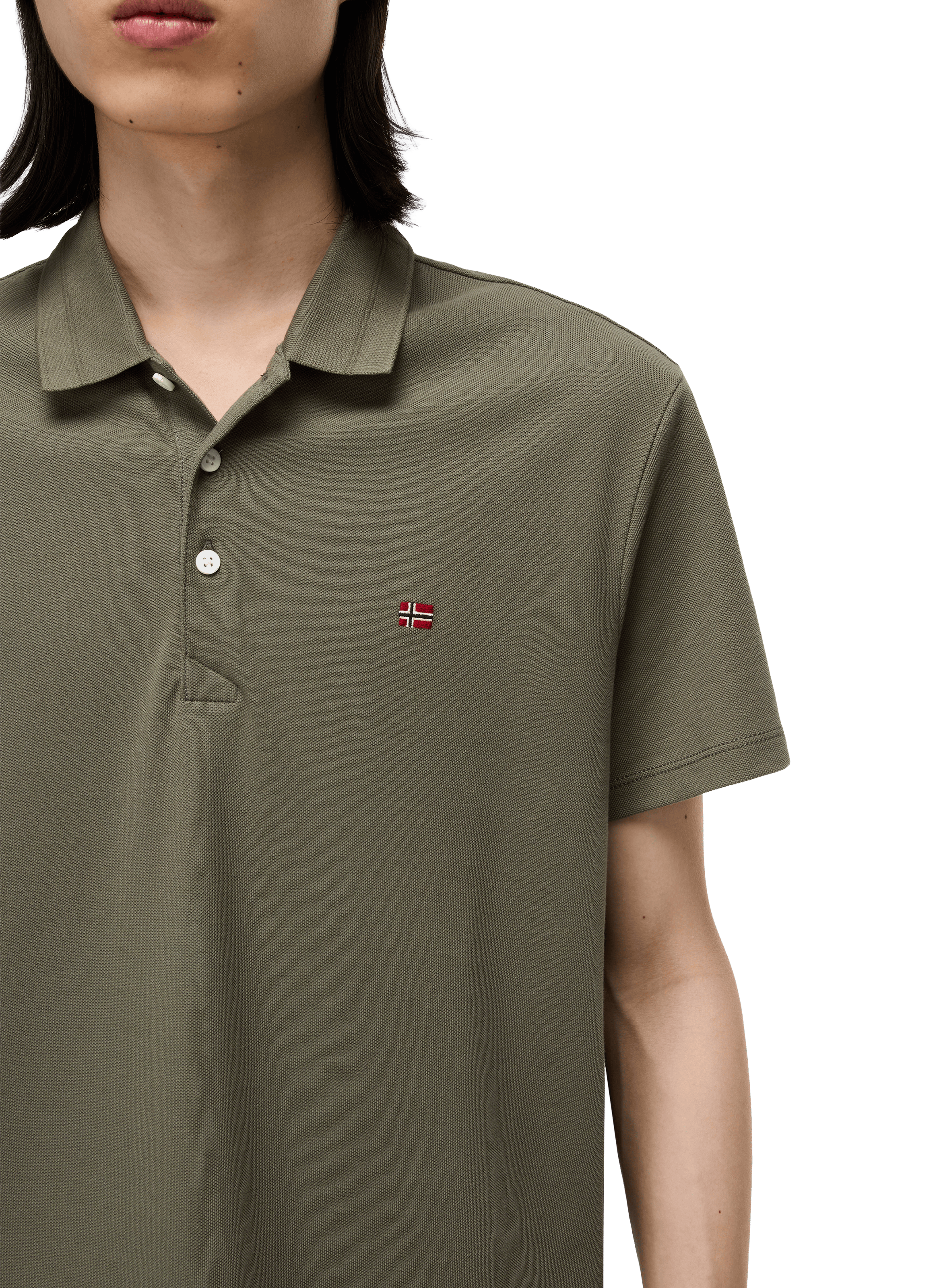  Cotton polo shirt  NAPAPIJRI Green