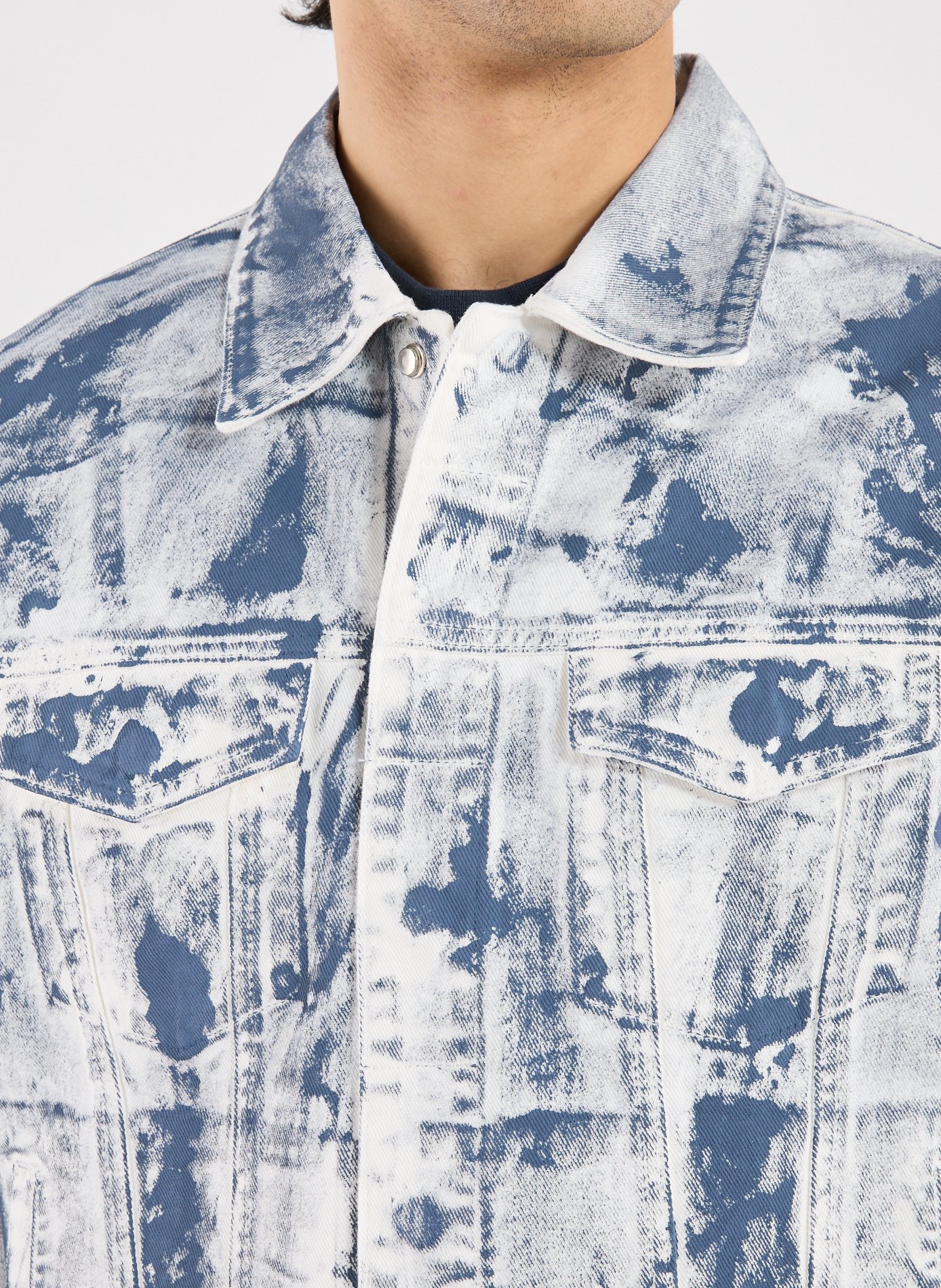 Oversized jacket with a classic cotton collar ARTE ANTWERP White