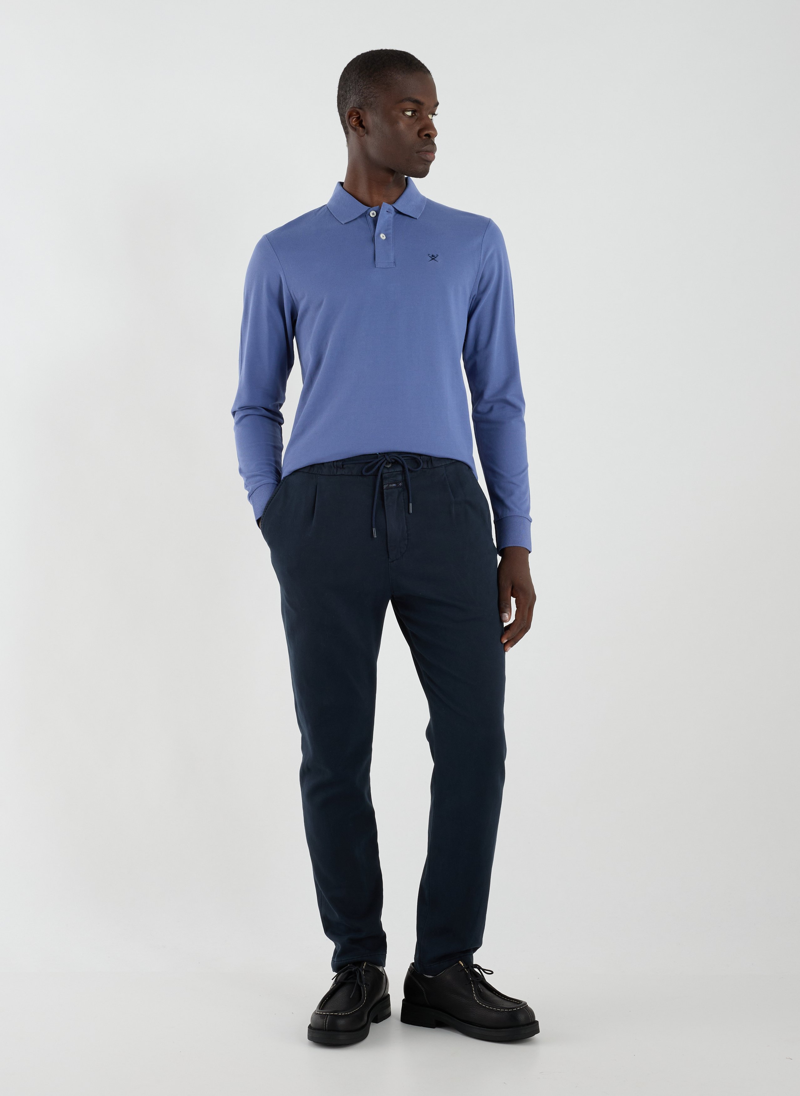 Long sleeve polo shirt HACKETT Blue