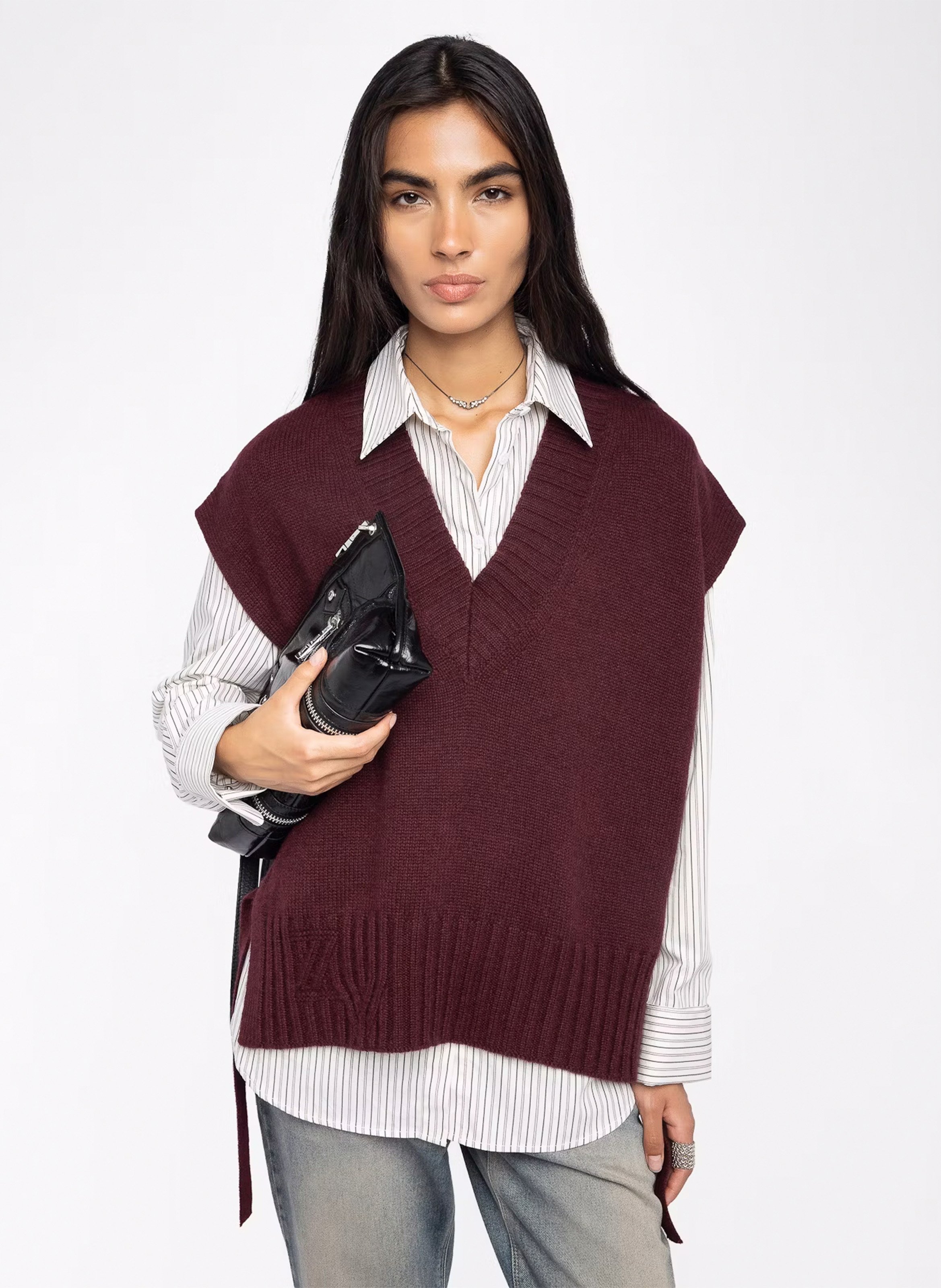 Pull oversize en cachemire maddy ZADIG&VOLTAIRE Violet
