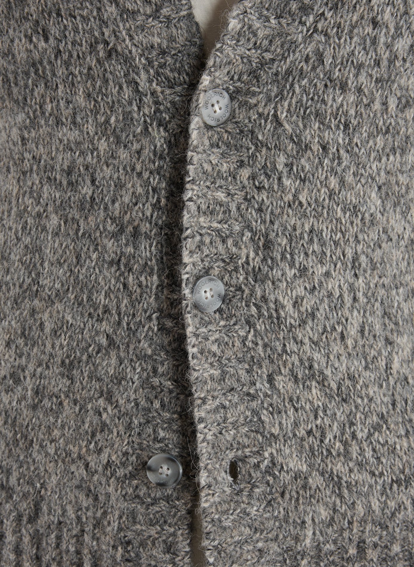 Cardigan en alpaga mélangé  WOOLRICH Beige