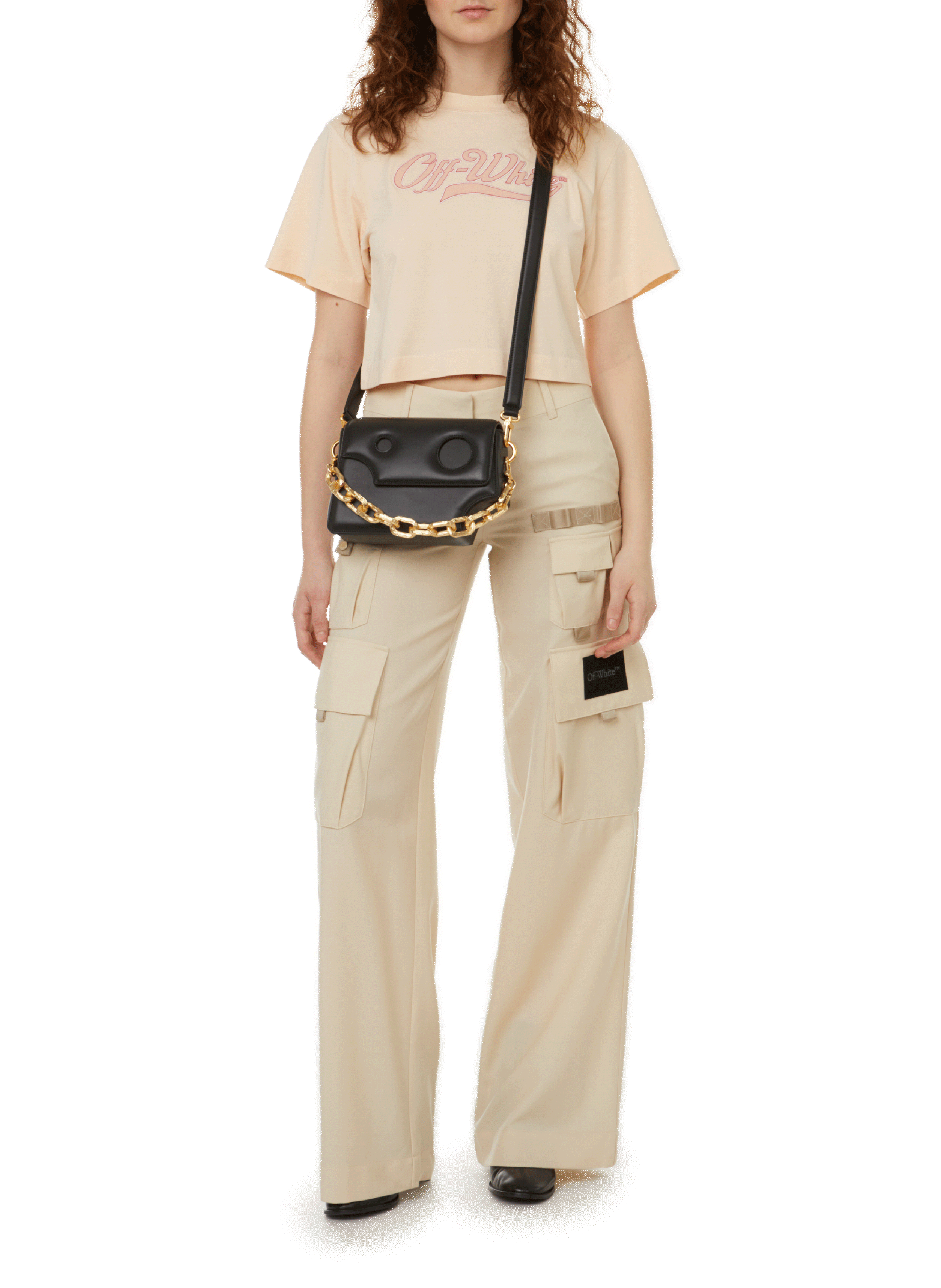 Cotton logo T-shirt OFF-WHITE Beige