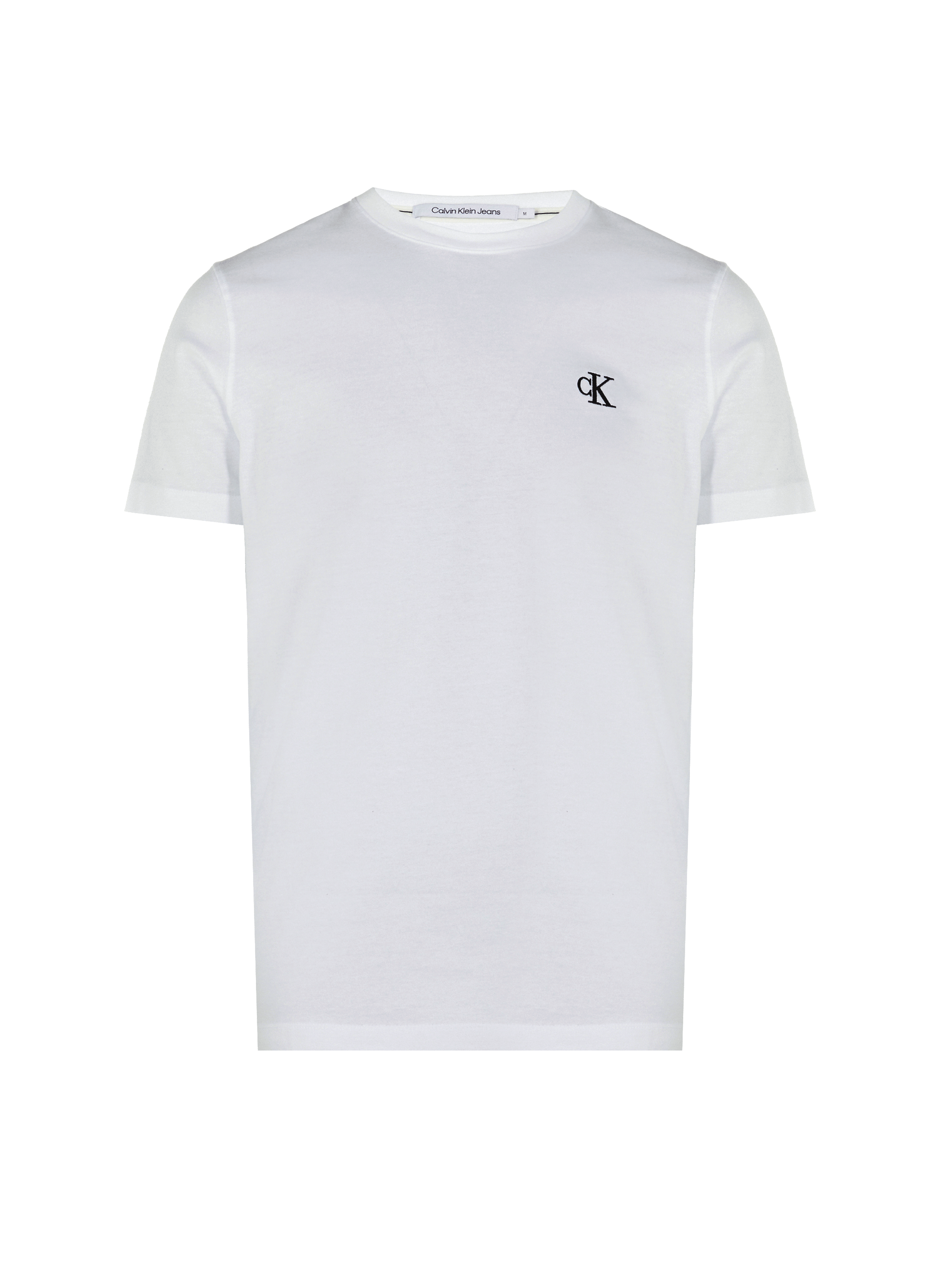 Round-neck cotton T-shirt CALVIN KLEIN White