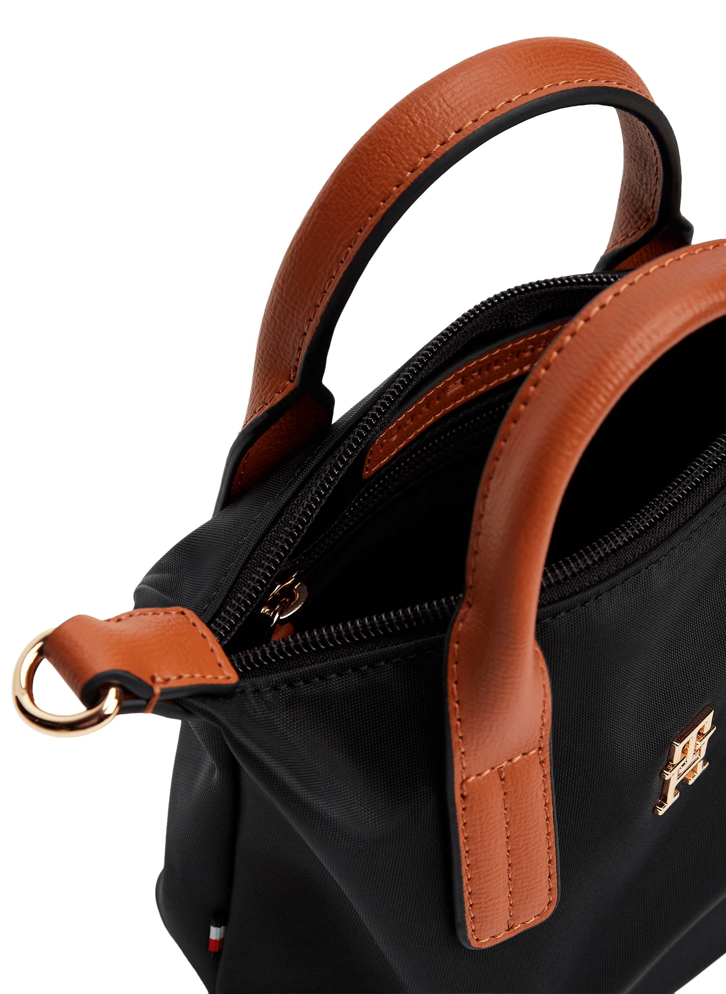 Small logo tote bag TOMMY HILFIGER Black